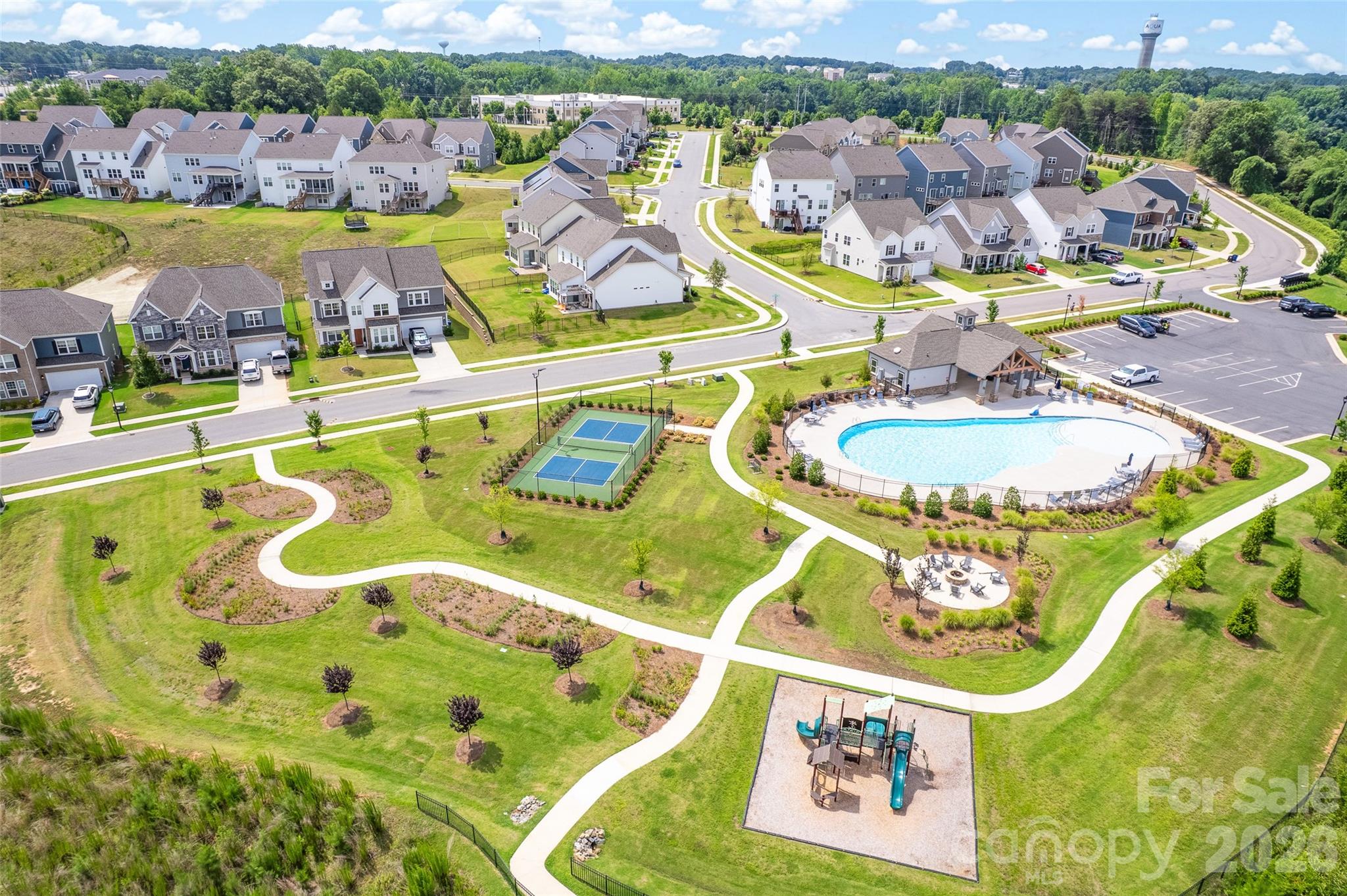 Aerial view of amenities - 309 W Waterlynn Road, Mooresville