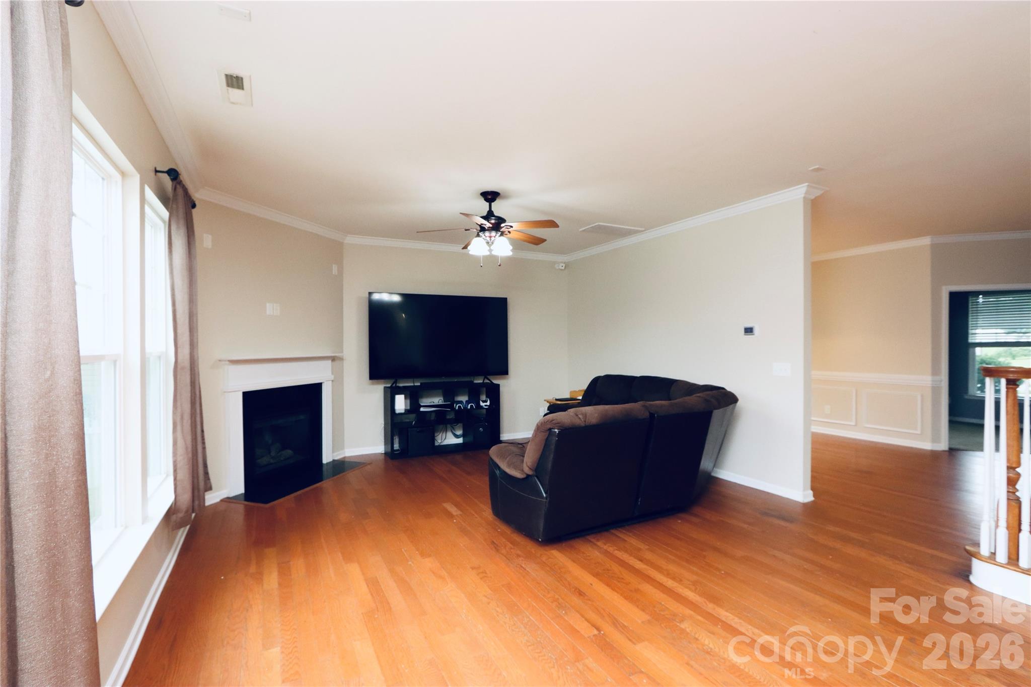 Open Floorplan to kitchen and dining area - 3586 Larkhaven Avenue SW, Concord