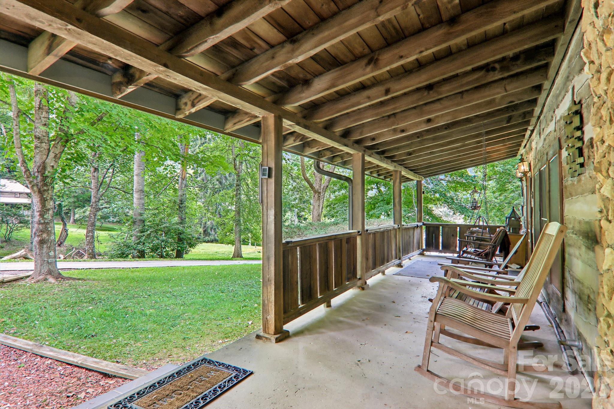 Rocking Chair Covered Porch - 251 Village Lane, Mars Hill
