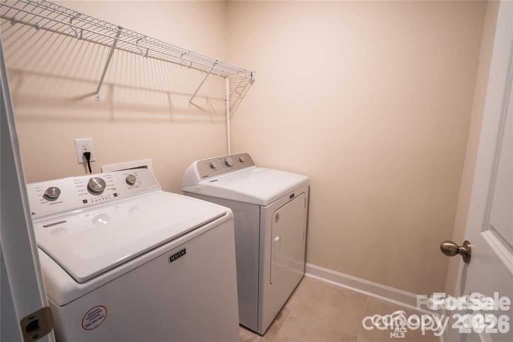 washer and dryer included laundry room upstairs - 508 Tayberry Lane, Fort Mill