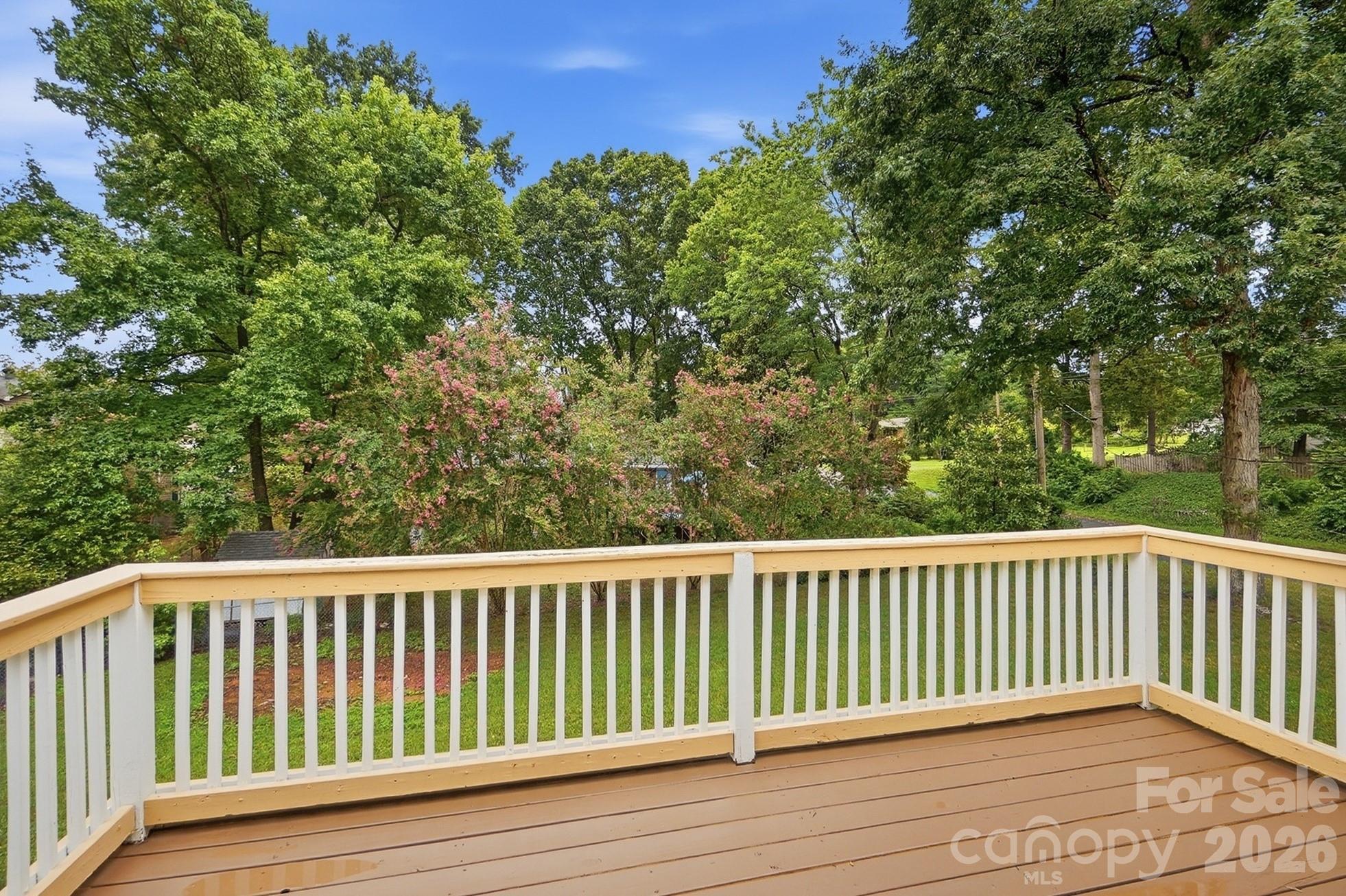 Spacious deck overlooking a private back yard - 2600 Providence Drive, Gastonia
