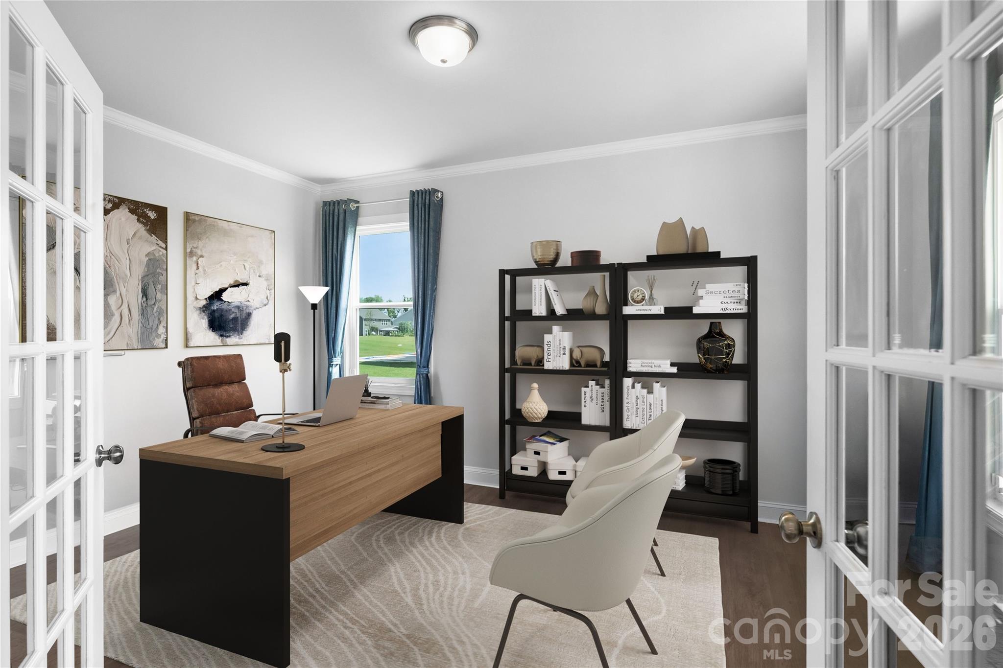 A private office that keeps work separate from home. - 1402 Ashe Meadow Drive, Indian Trail