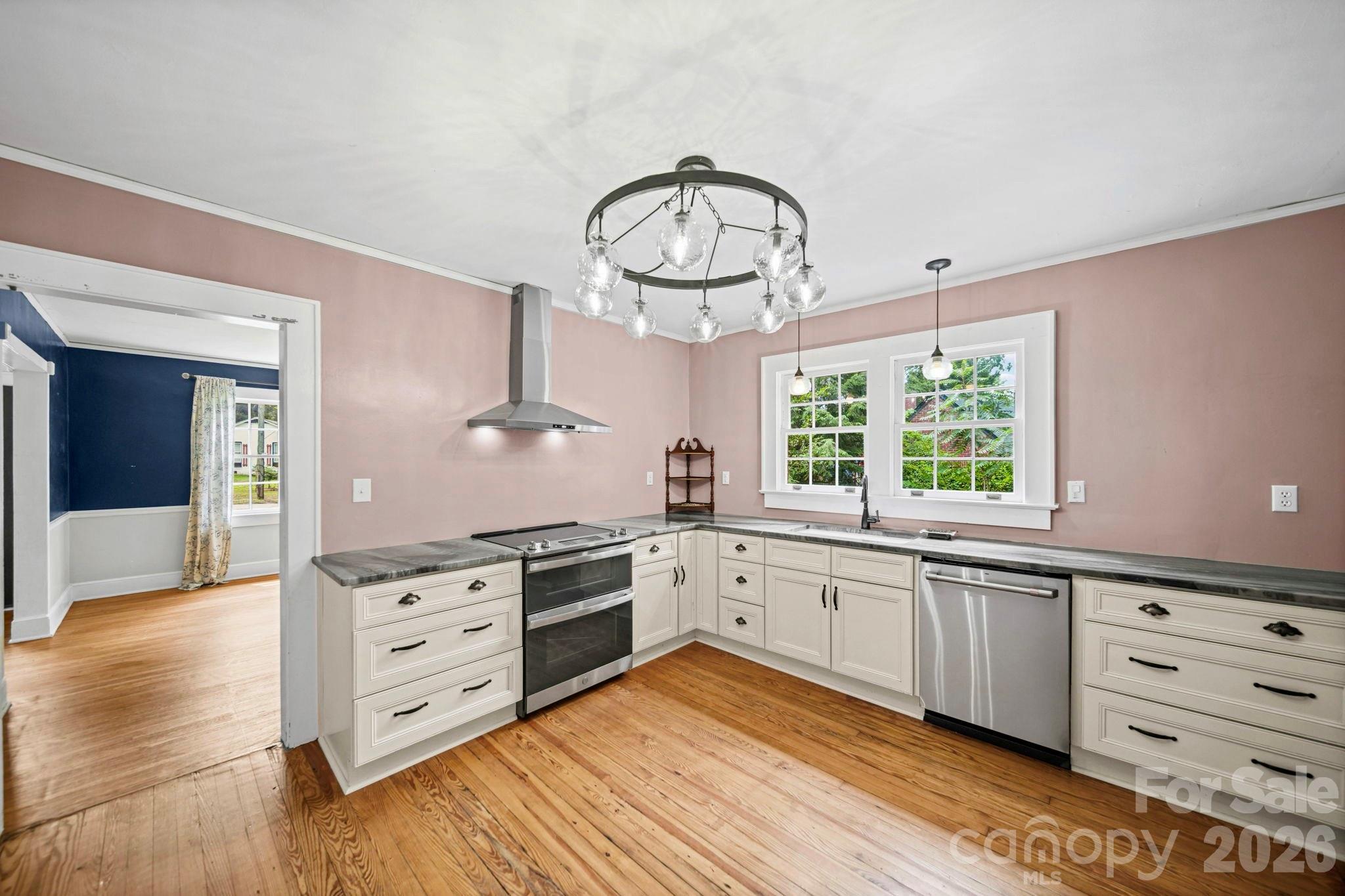 Kitchen with Cafe & Profile line appliances - 1214 S York Street, Gastonia