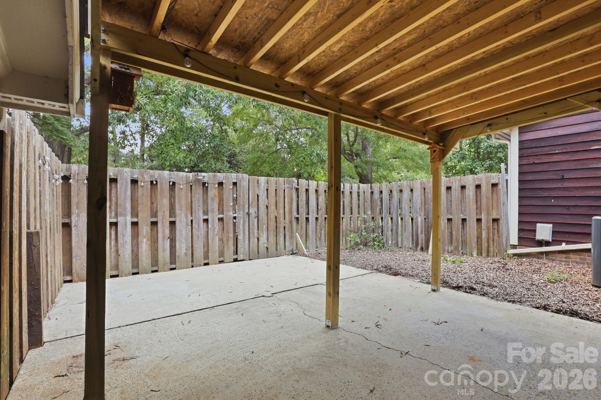 Fenced patio - 2500 Round Table Road, Monroe