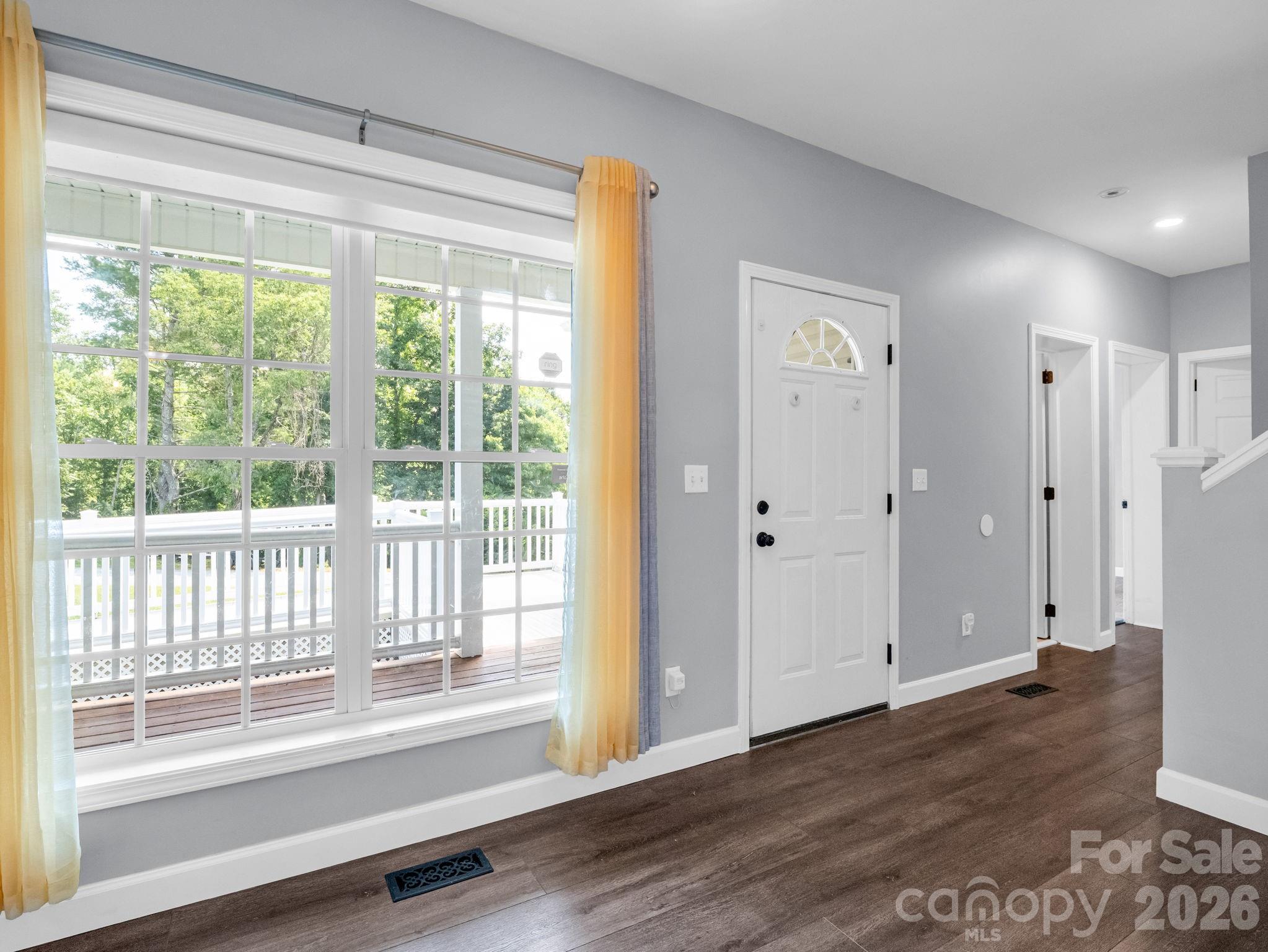 Large entry way invites you into the home with plenty of natural light. - 355 Hidden Meadow Drive, Hendersonville