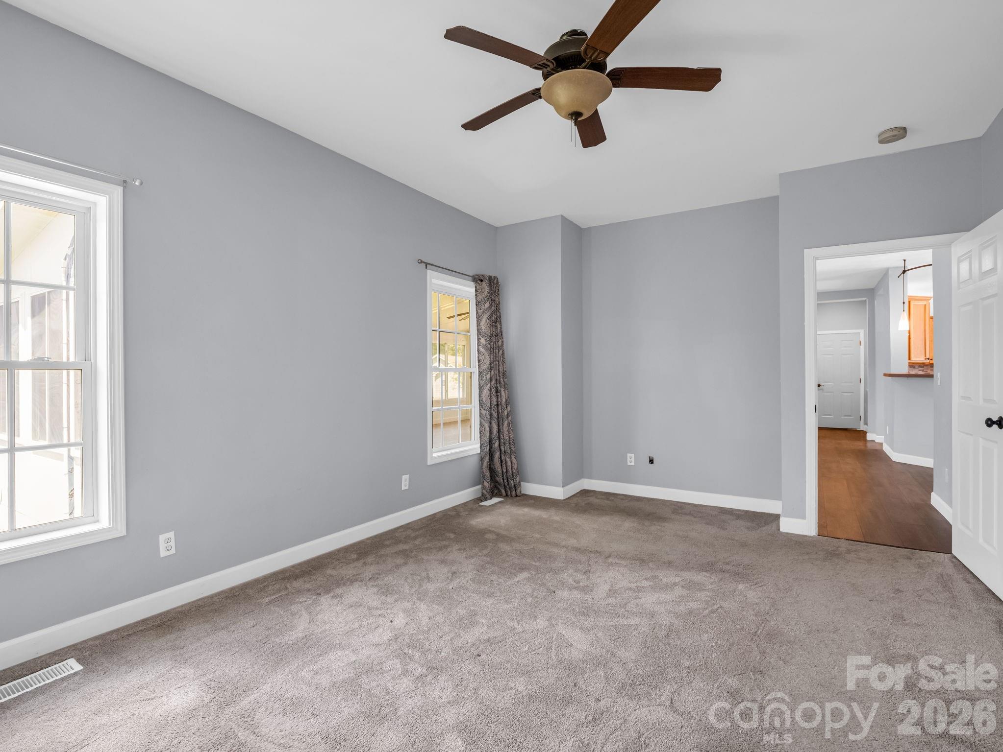 Primary bedroom looking towards entrance. - 355 Hidden Meadow Drive, Hendersonville