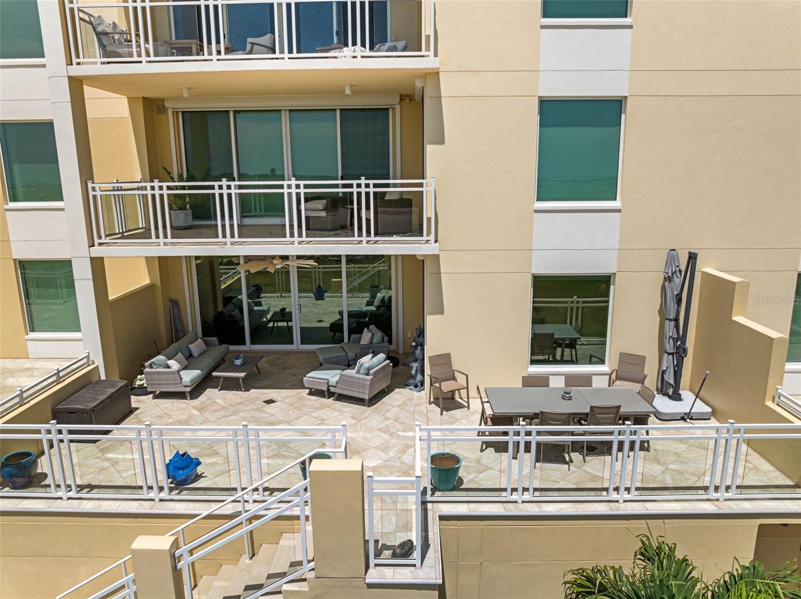 Private balcony and stairs to beach and amenities - 795 COLLANY RD #204, TIERRA VERDE