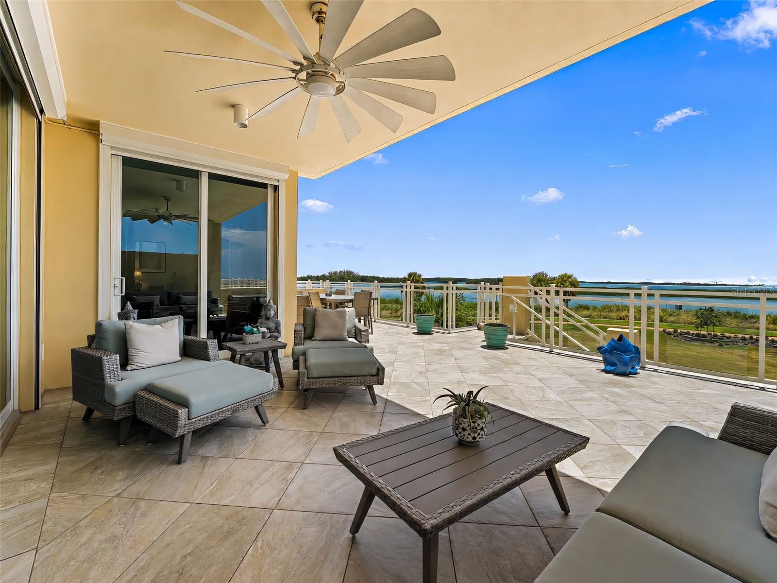 Private Gulf front balcony and stairs - 795 COLLANY RD #204, TIERRA VERDE