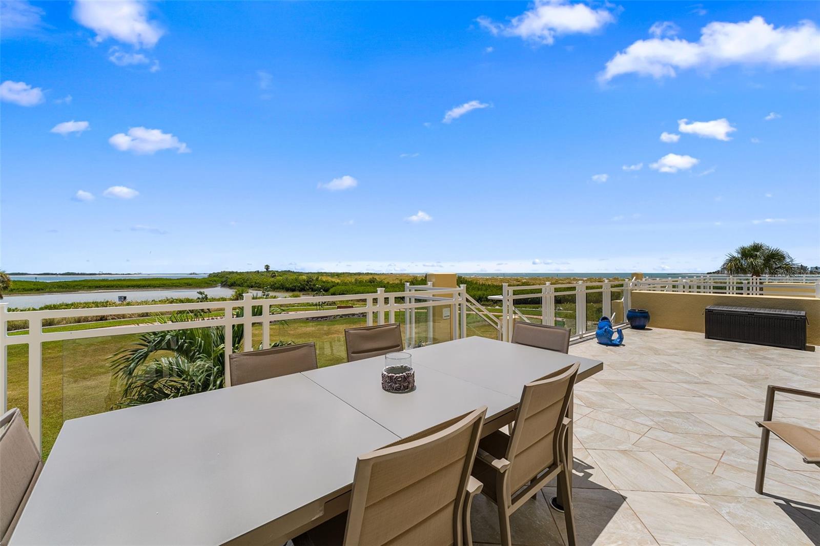 Private expansive Gulf front balcony and stairs to beach and amenities - 795 COLLANY RD #204, TIERRA VERDE
