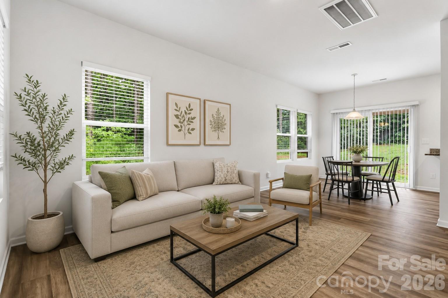 Virtually Staged Living/Dining - 720 White Crane Road, Salisbury