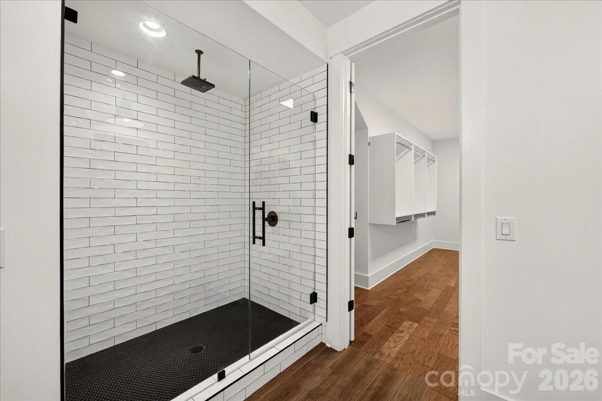 Owners shower- oversized with bench, frameless shower door and rain shower head - 3142 Sherman Drive, Lancaster