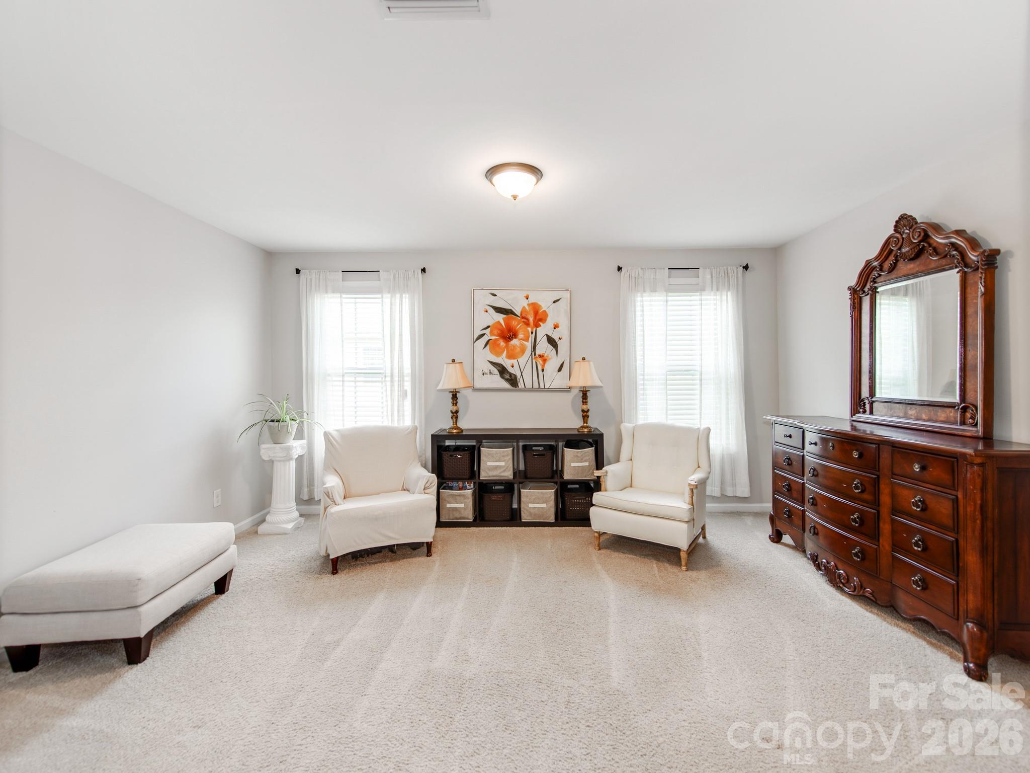 sitting area / flex space in primary bedroom - 11013 Charmont Place, Huntersville