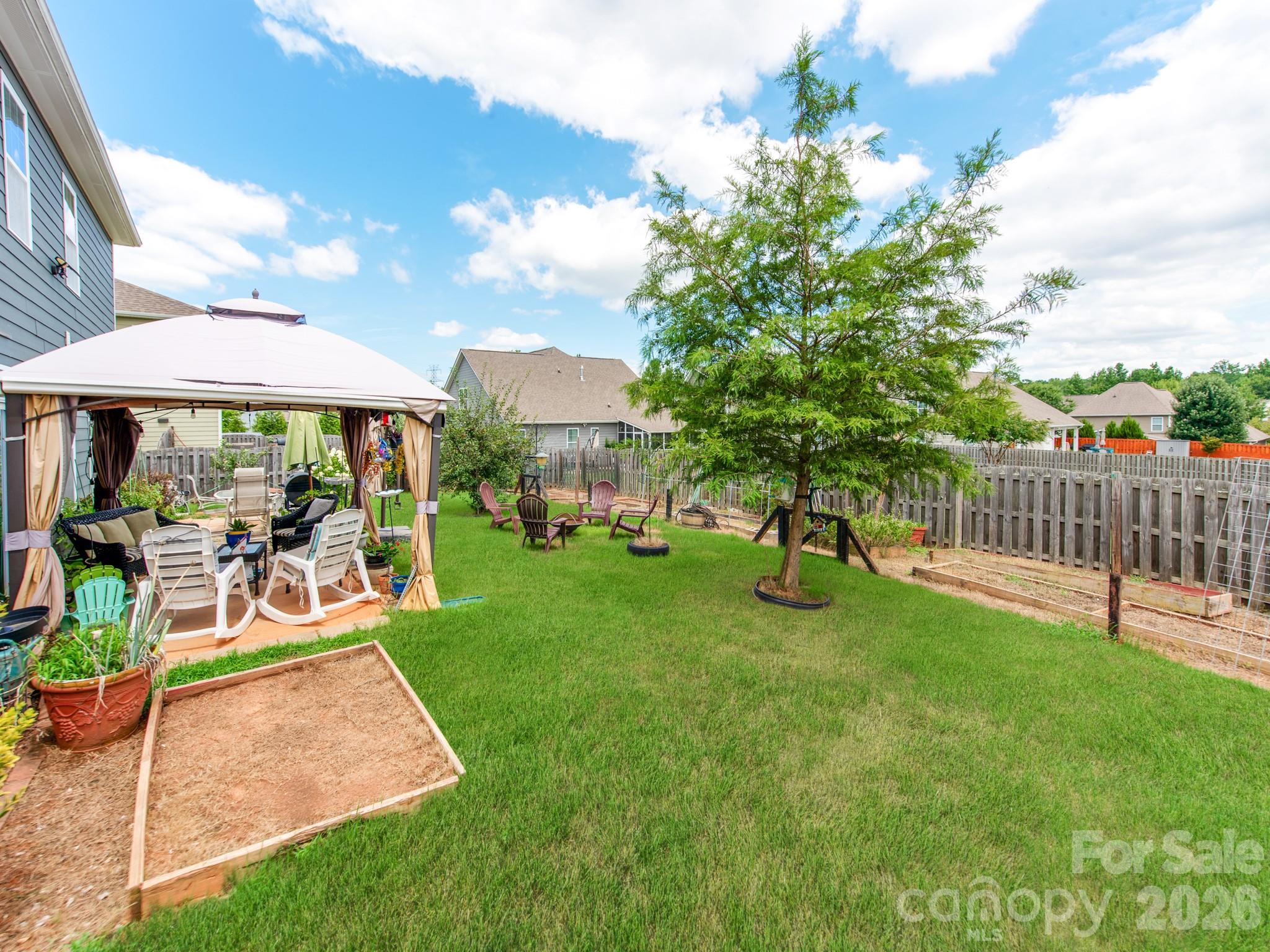 fenced in private backyard - 11013 Charmont Place, Huntersville