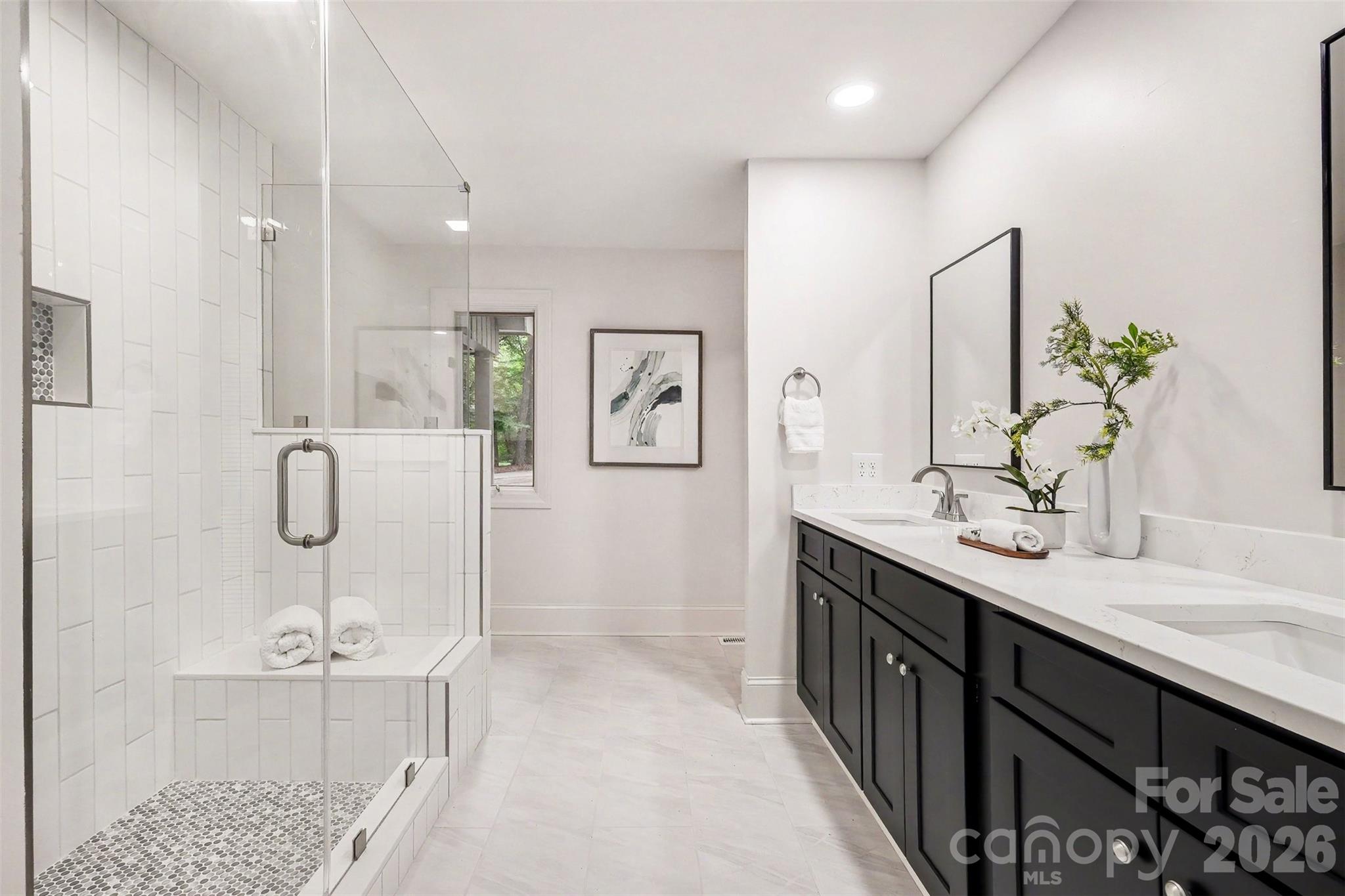 Your new owners' bath. Getting ready every morning will be a treat in this space. - 5042 Marci Lane, Belmont