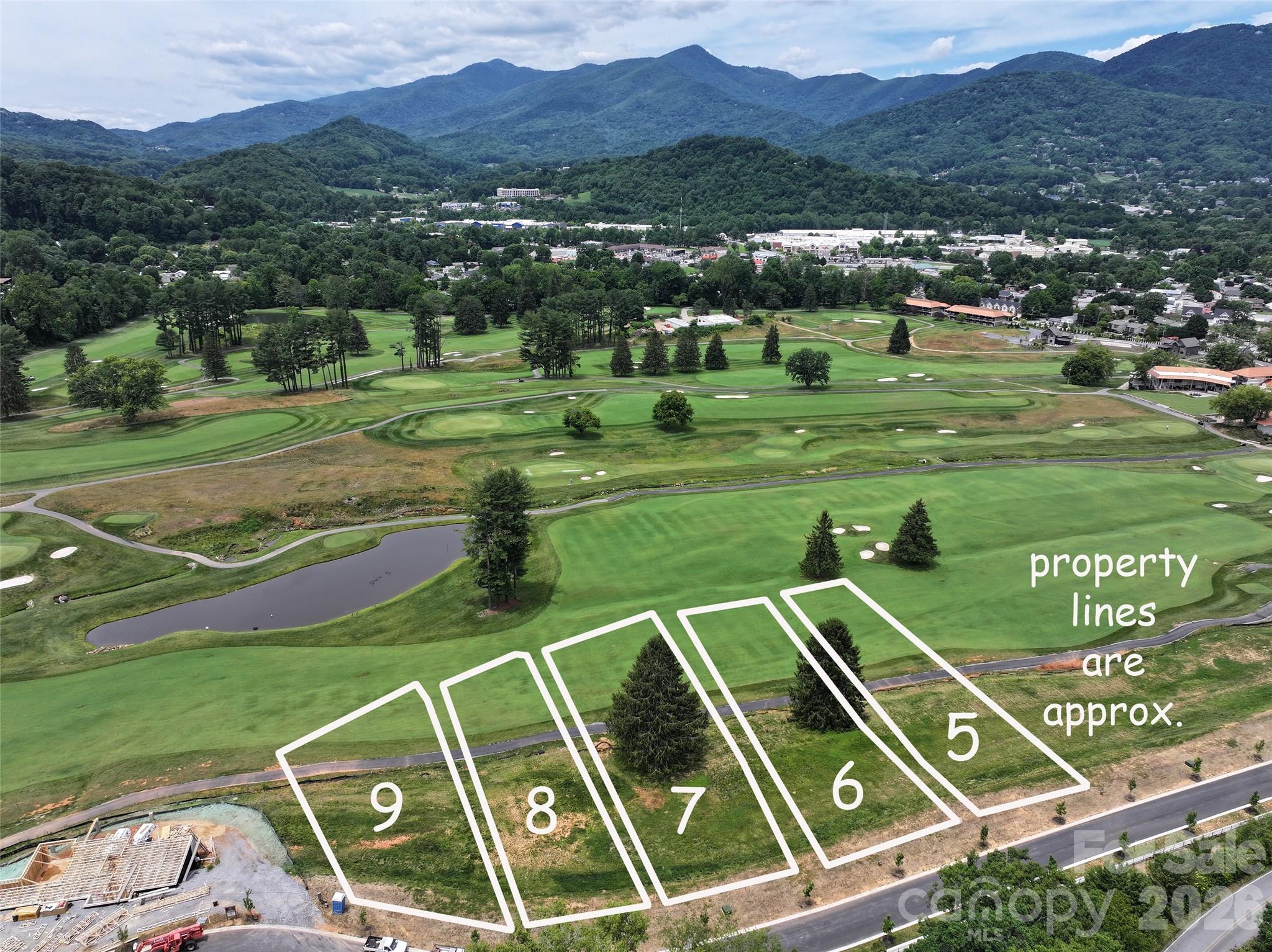 Approximate lot lines - 110 Farmer Branch Lane, Waynesville