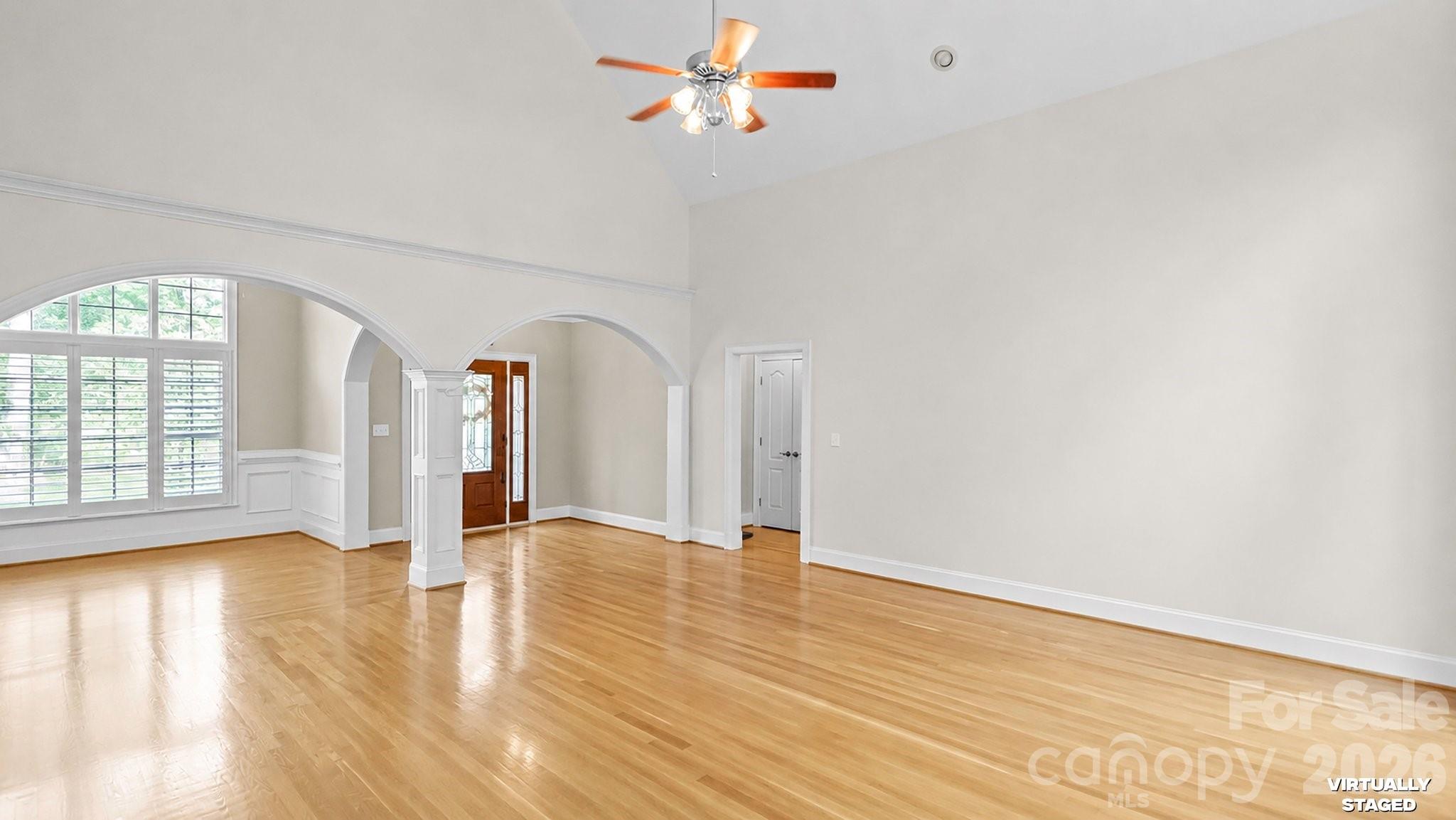 Great room/Dining Room empty - 265 Westminster Court, Asheboro