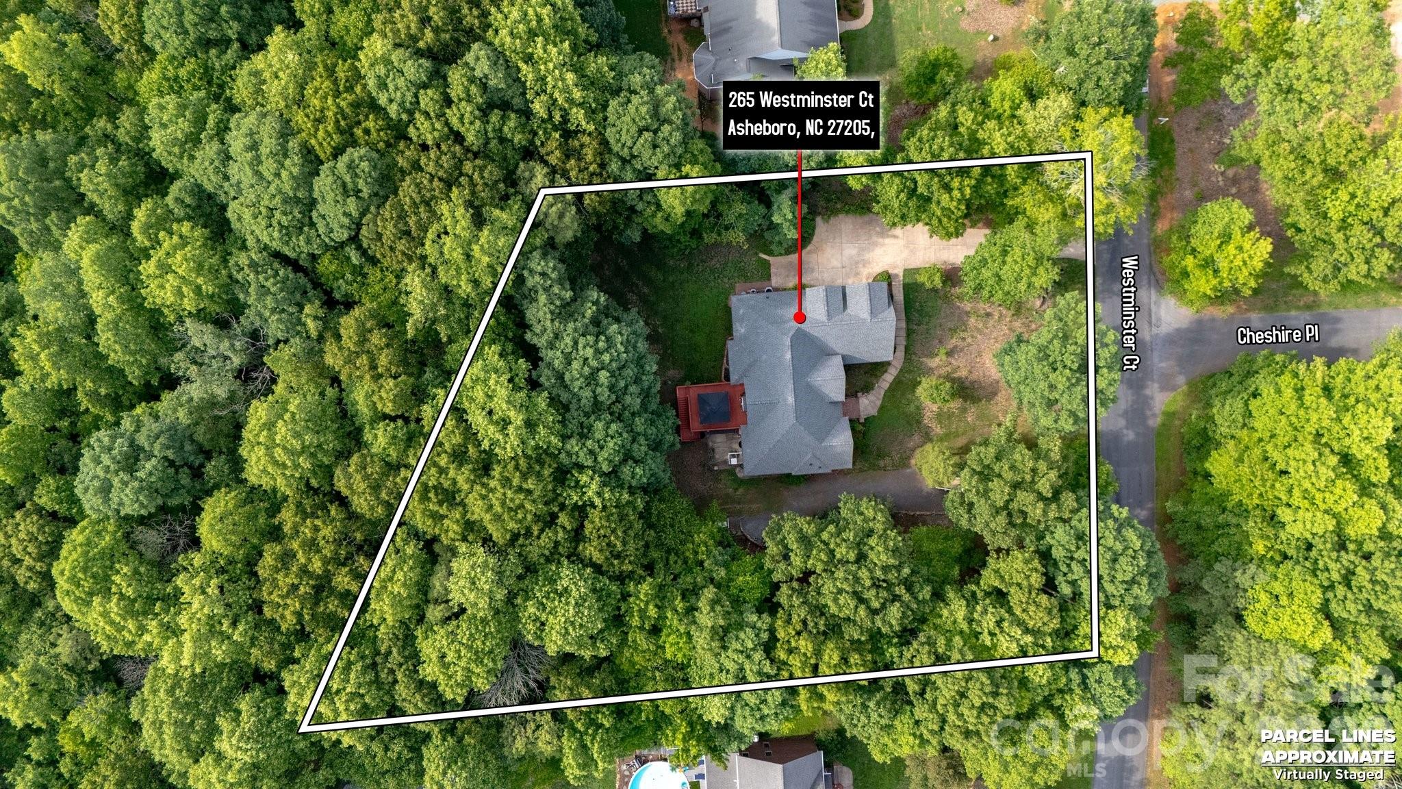 Lot Lines - 265 Westminster Court, Asheboro