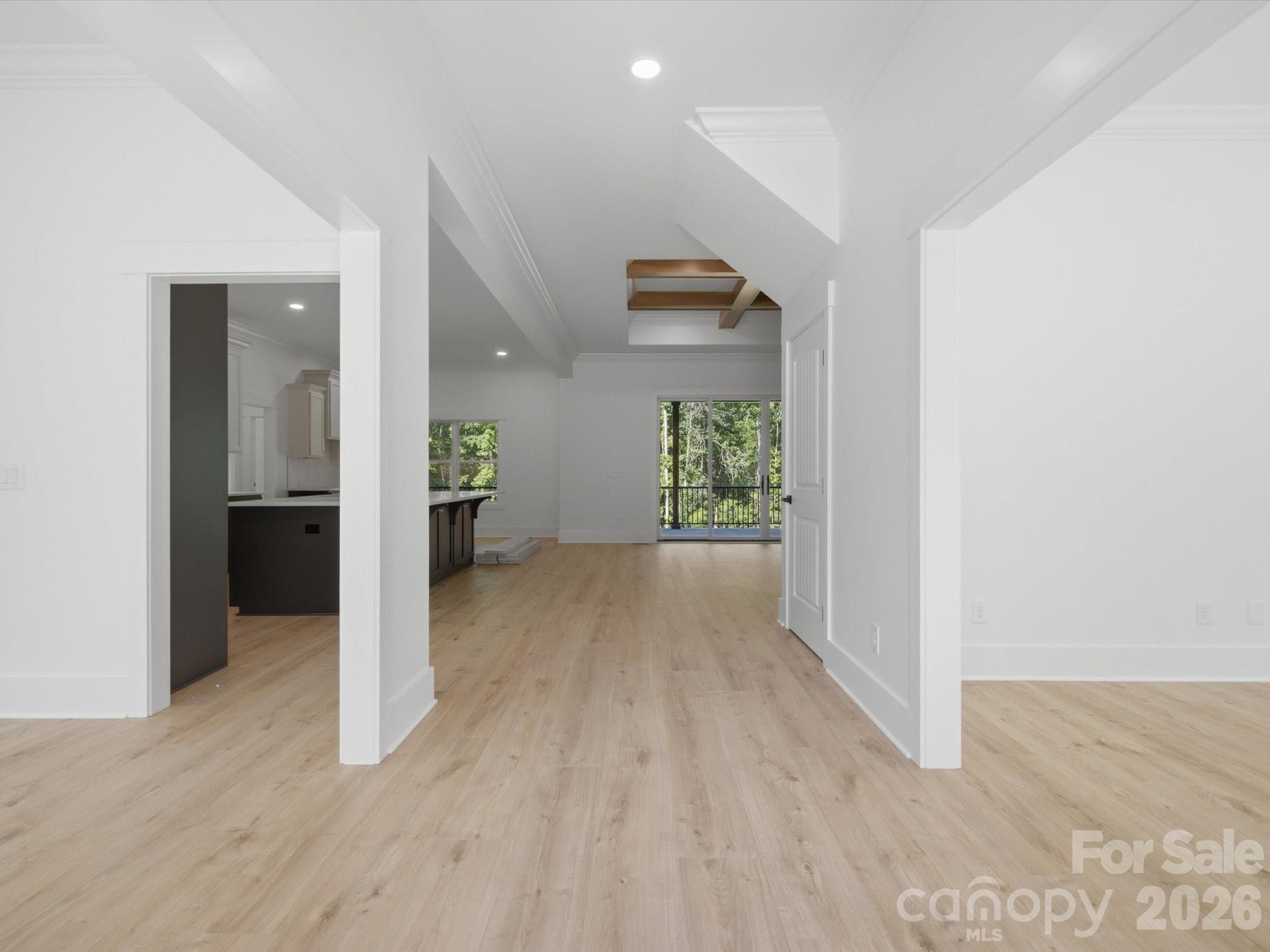 foyer - dining room / office space on each side - 8018 Fairmont Drive, Waxhaw