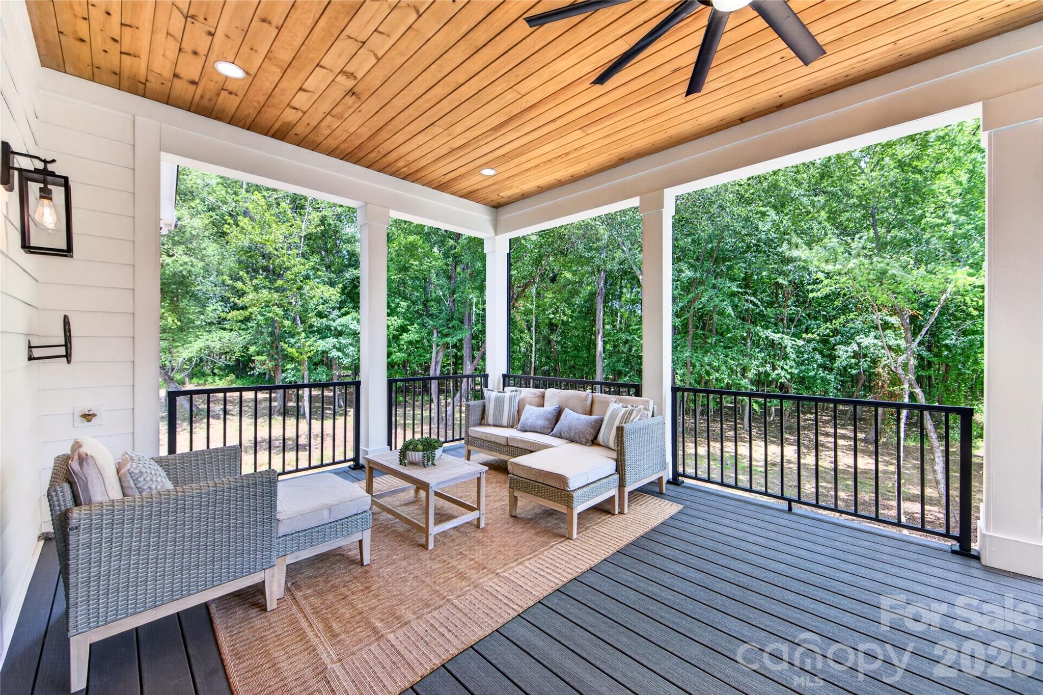 Covered rear porch - 3141 Brayland Avenue, Matthews