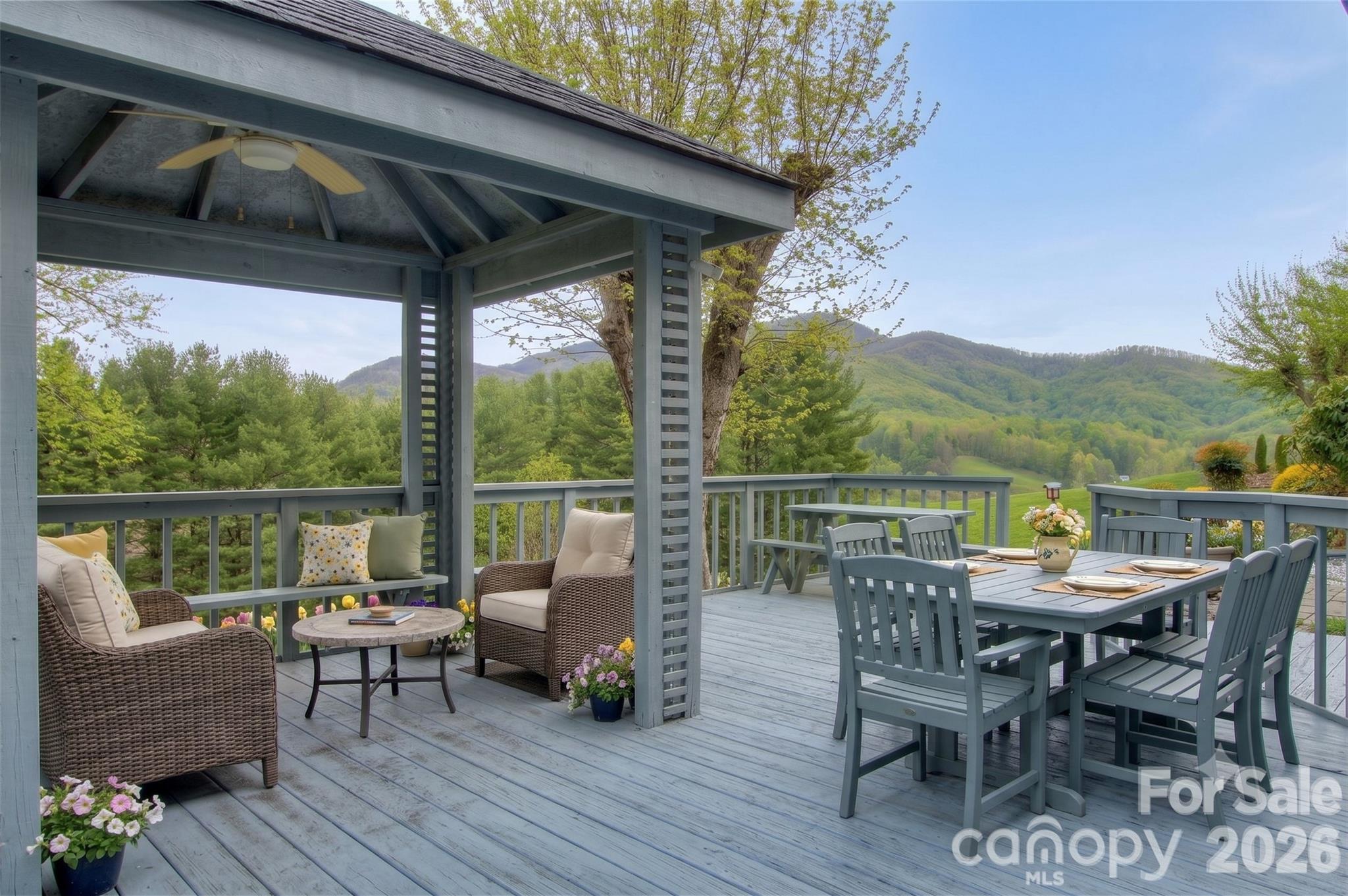 Gazebo with Ai Staging. Entertain with style and Mountain Views - 220 Grand View Lane, Burnsville