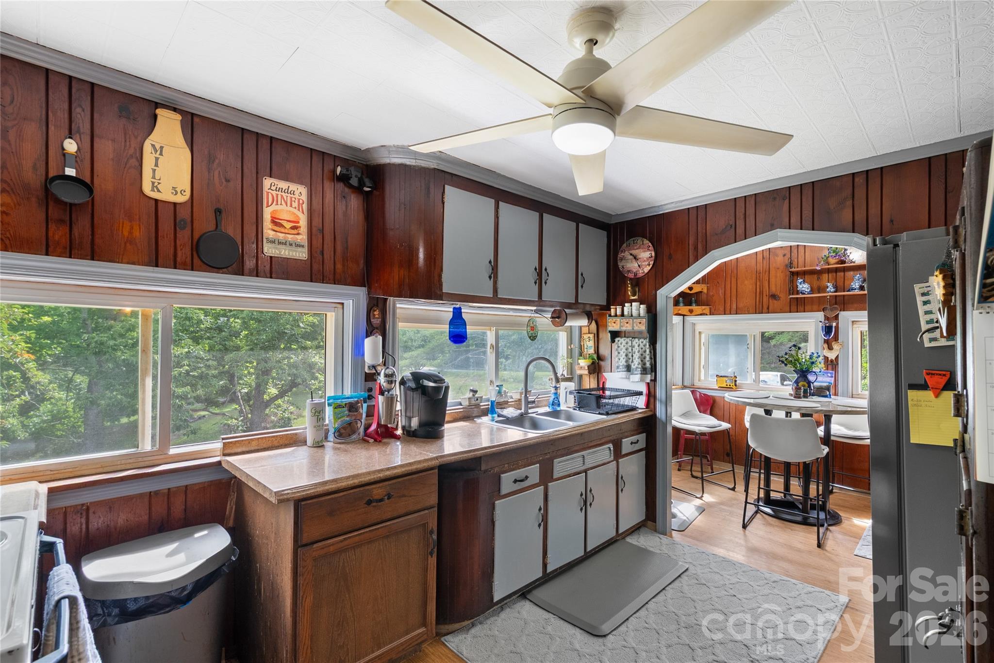 Open air kitchen w/natural lighting - 3151 N Bearwallow Road, Hendersonville
