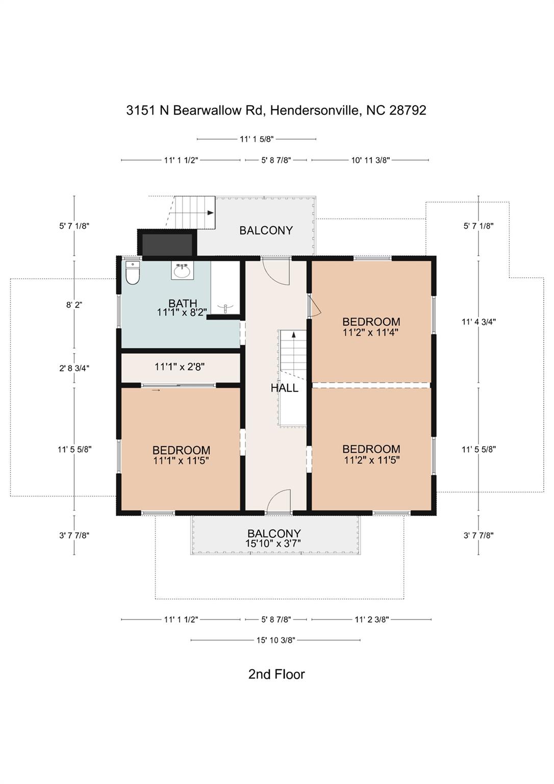 2nd floor - 3151 N Bearwallow Road, Hendersonville