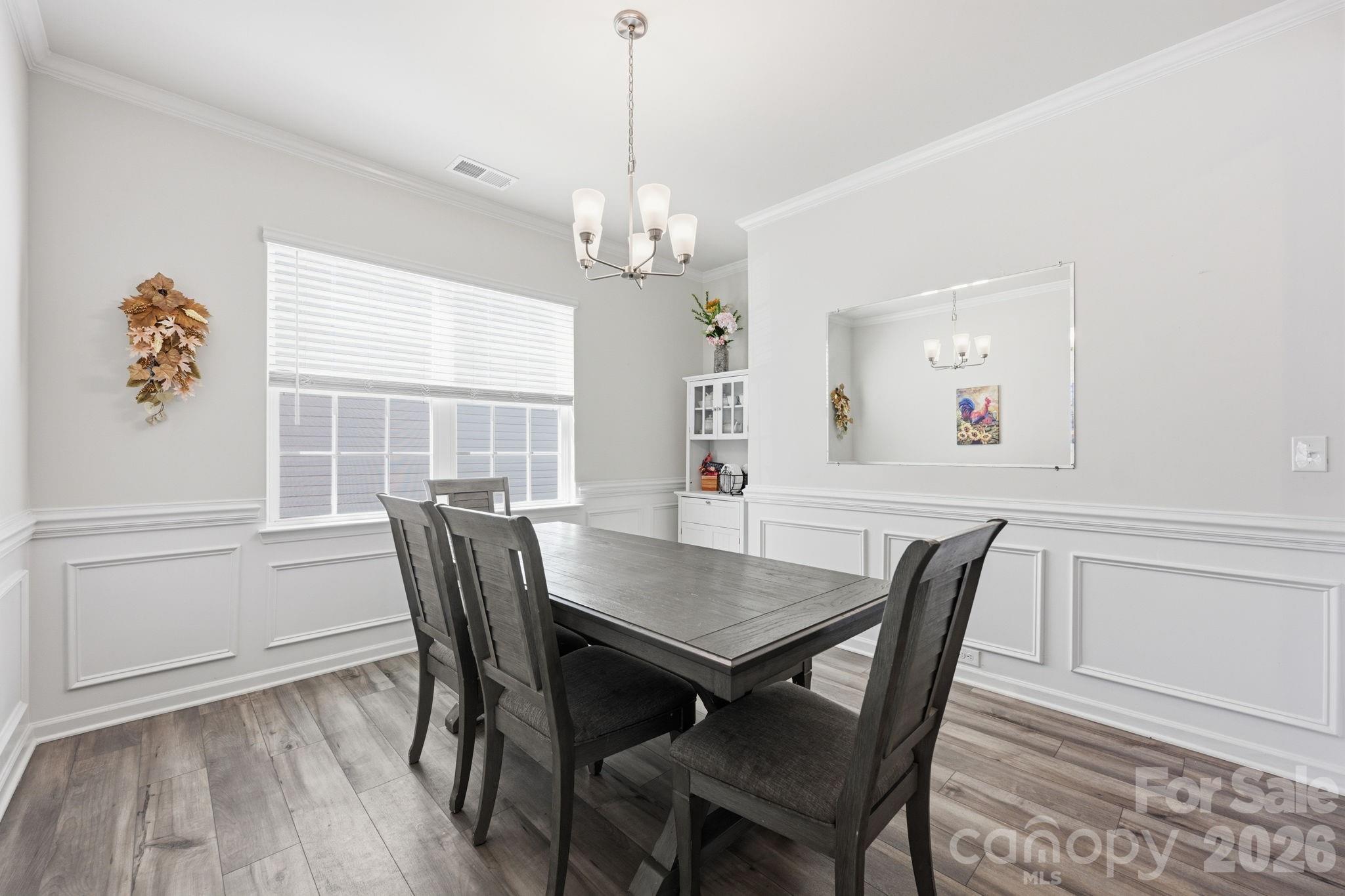 Dining Room with Niche for China Cabinet - 328 Kennerly Center Drive, Mooresville