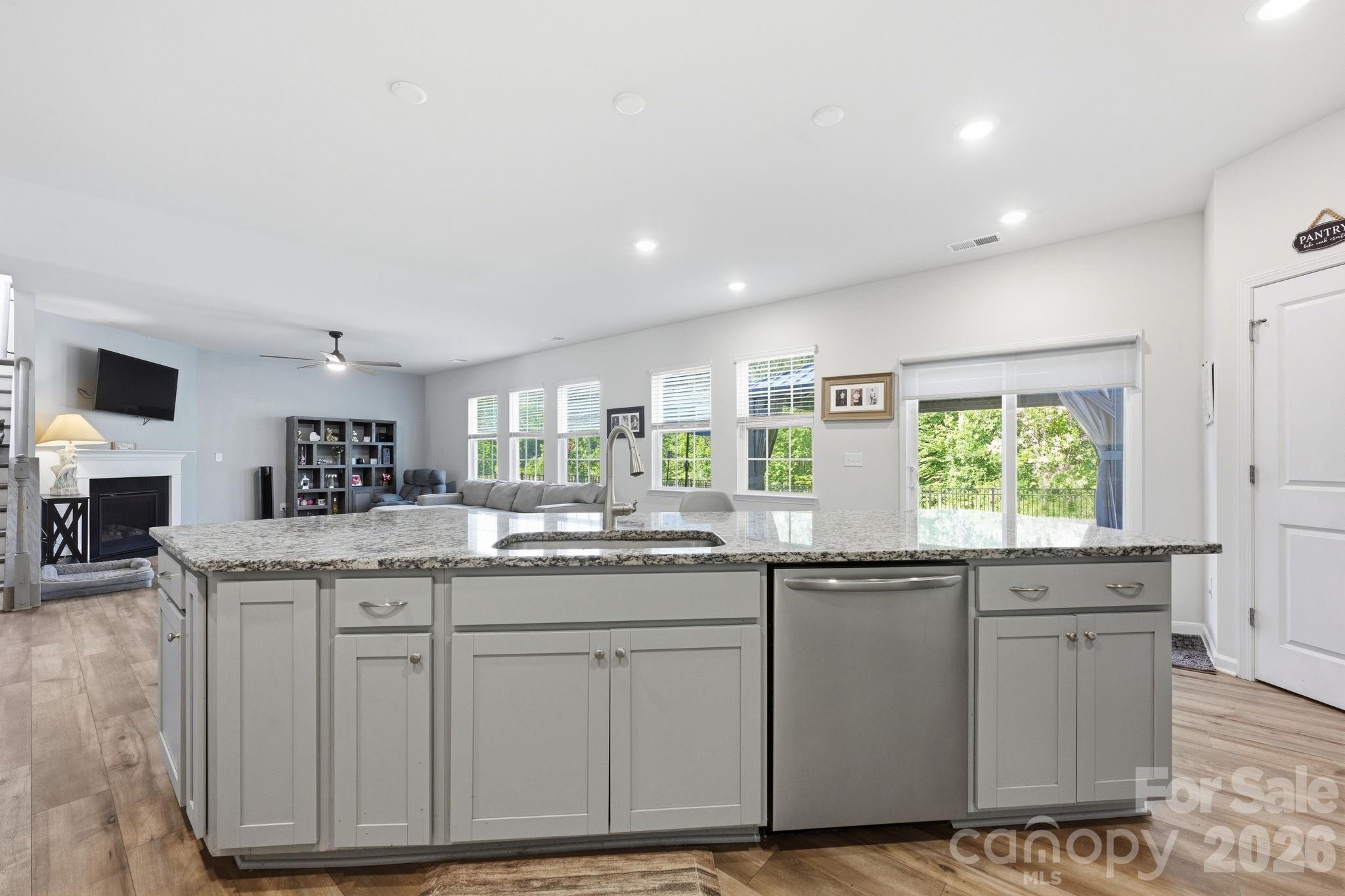 Kitchen with Island - 328 Kennerly Center Drive, Mooresville