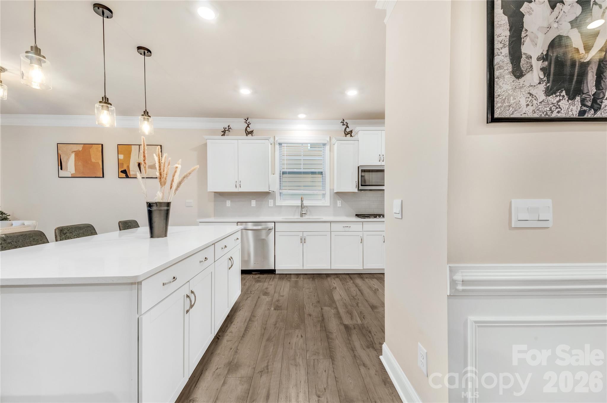 Another view of this beautiful kitchen with the oversized center island. - 4849 Tacoma Drive, Fort Mill