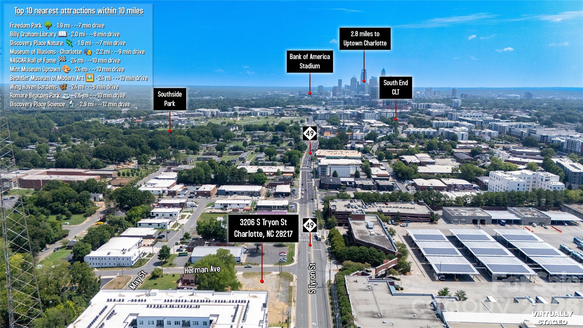 Unimproved Commercial at 3206 S Tryon Street, Charlotte, photo 2 of 20