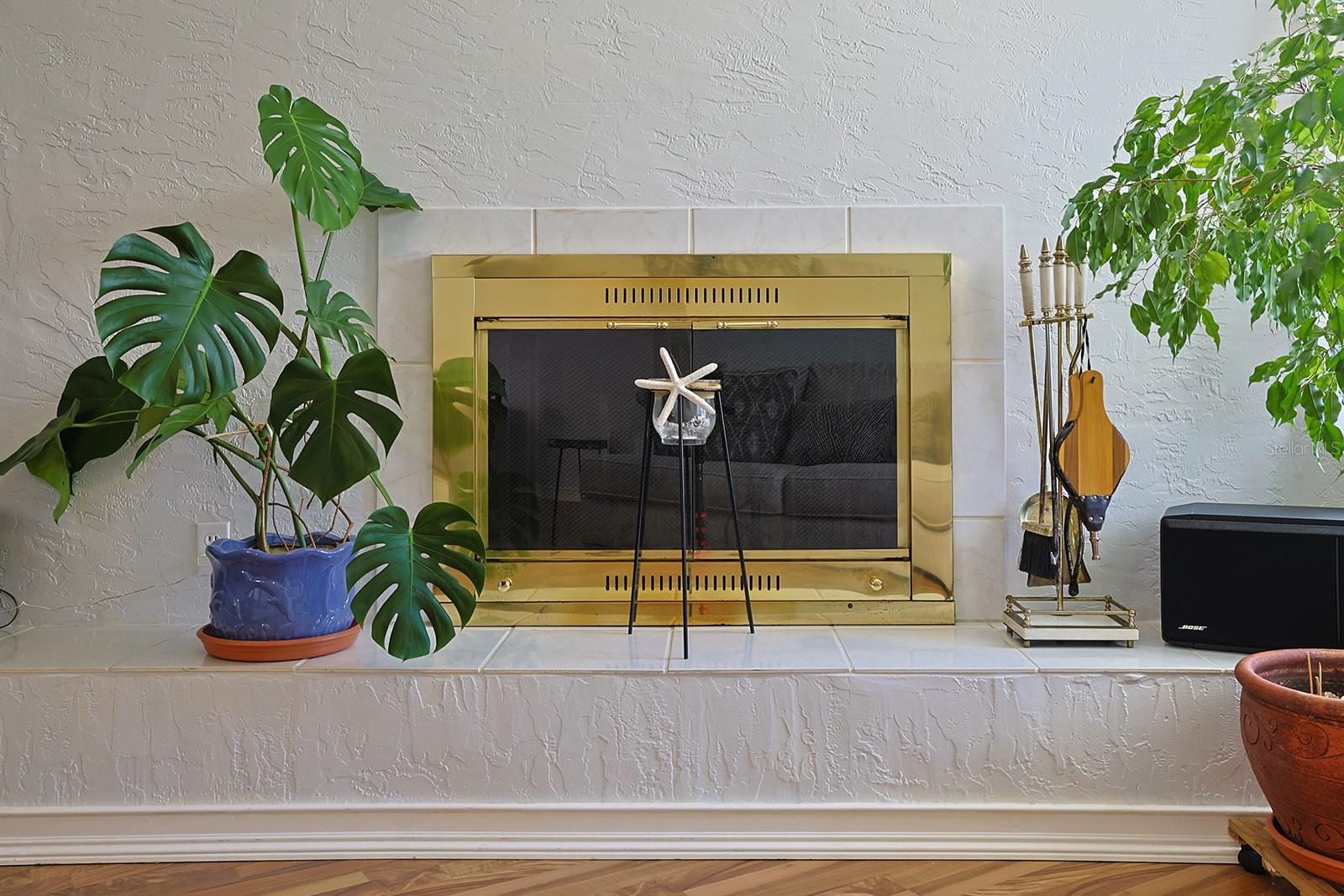 Wood Burning Fireplace - 2553 NORDMAN AVE, NEW SMYRNA BEACH