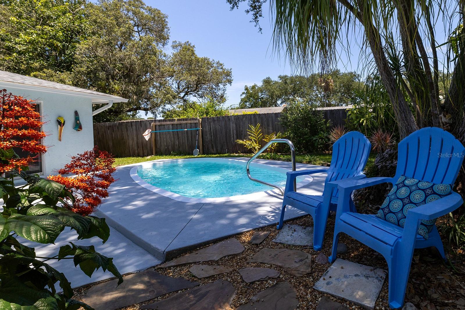 Backyard Pool Area - 2553 NORDMAN AVE, NEW SMYRNA BEACH