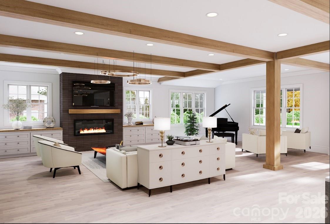 open florr plan - 104 Sherwood Drive, Huntersville