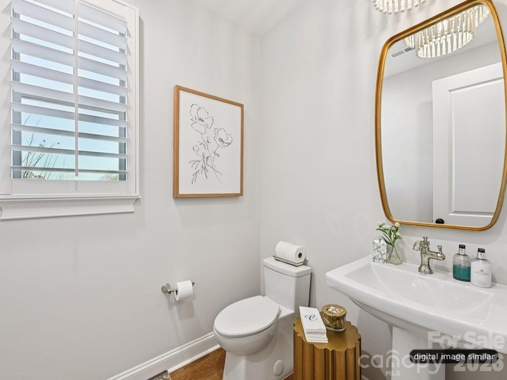 Downstairs Powder Bathroom - 6535 Cashion Road, Huntersville