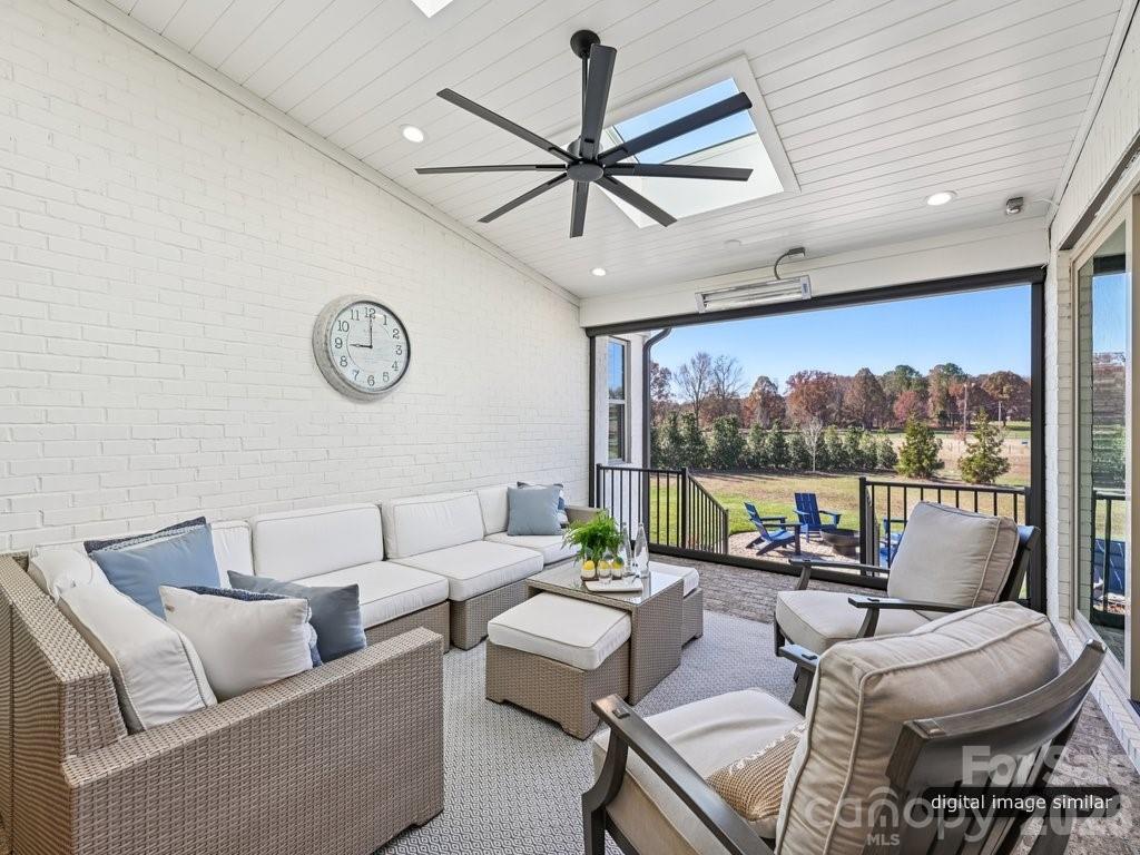 Outdoor Terrace that connected to Living & Dining Rooms - 6535 Cashion Road, Huntersville