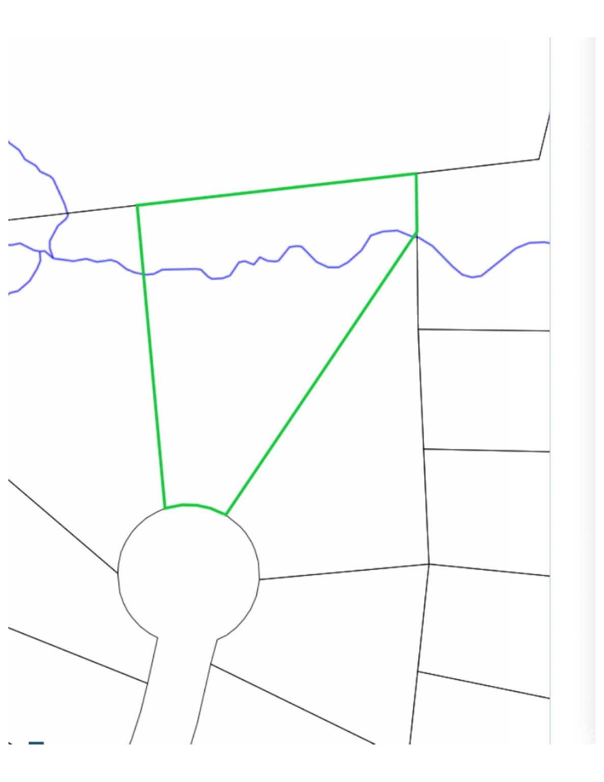 Stream location on property - 111 Dundee Court, Maiden