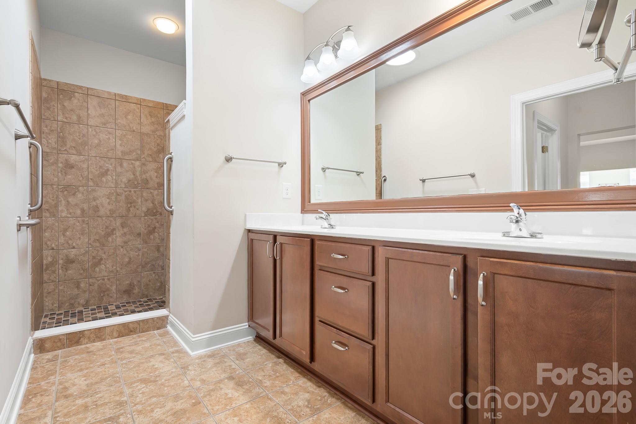 Luxurious Primary ensuite bath - 127 Brawley Point Circle, Mooresville