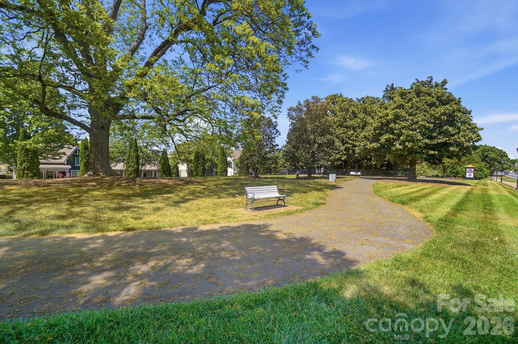Walking Trails with benches along the way - 6217 Hove Road, Mint Hill