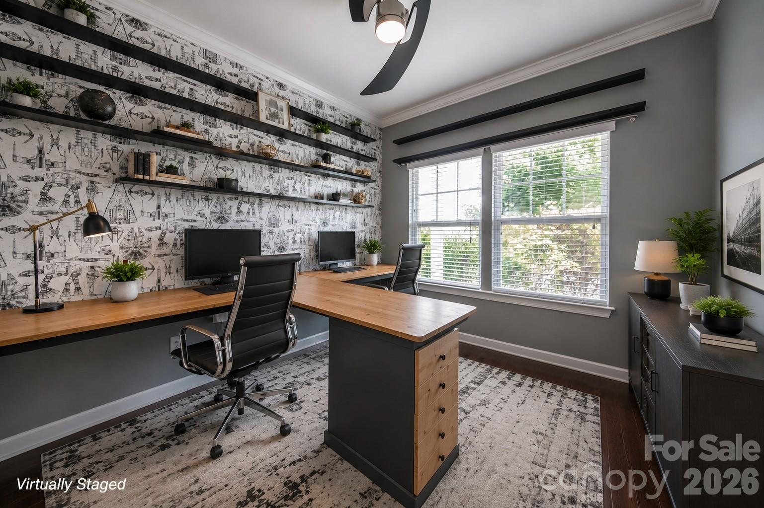 Office Virtually Staged - 2134 Gillette Drive, Clover