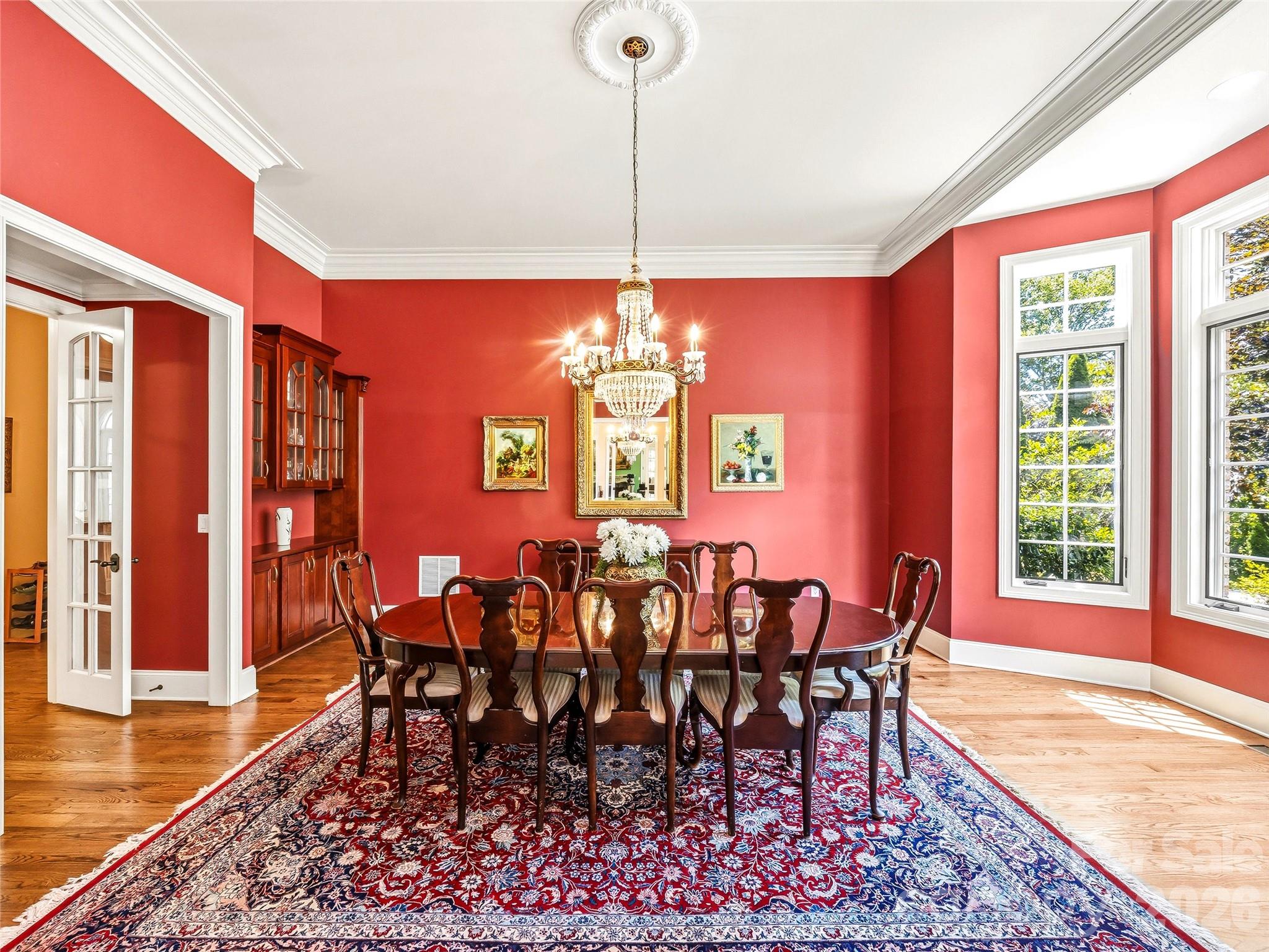 Formal Dining Room Butler's pantry on standby. The table is set. The evening is yours. - 150 Rainbow View Drive, Fletcher