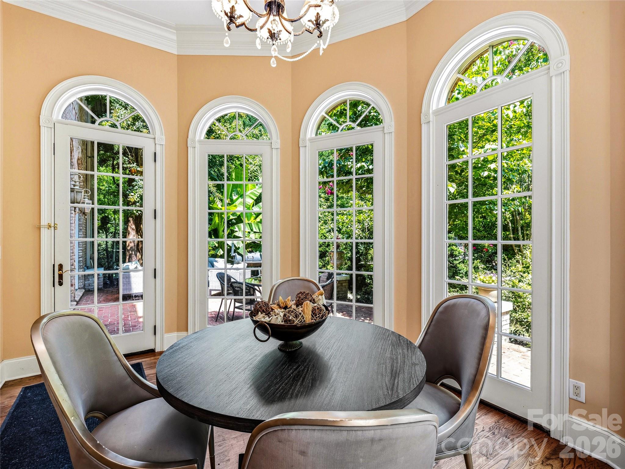 Breakfast Room Morning light. Terrace views. Coffee has never tasted this good. - 150 Rainbow View Drive, Fletcher