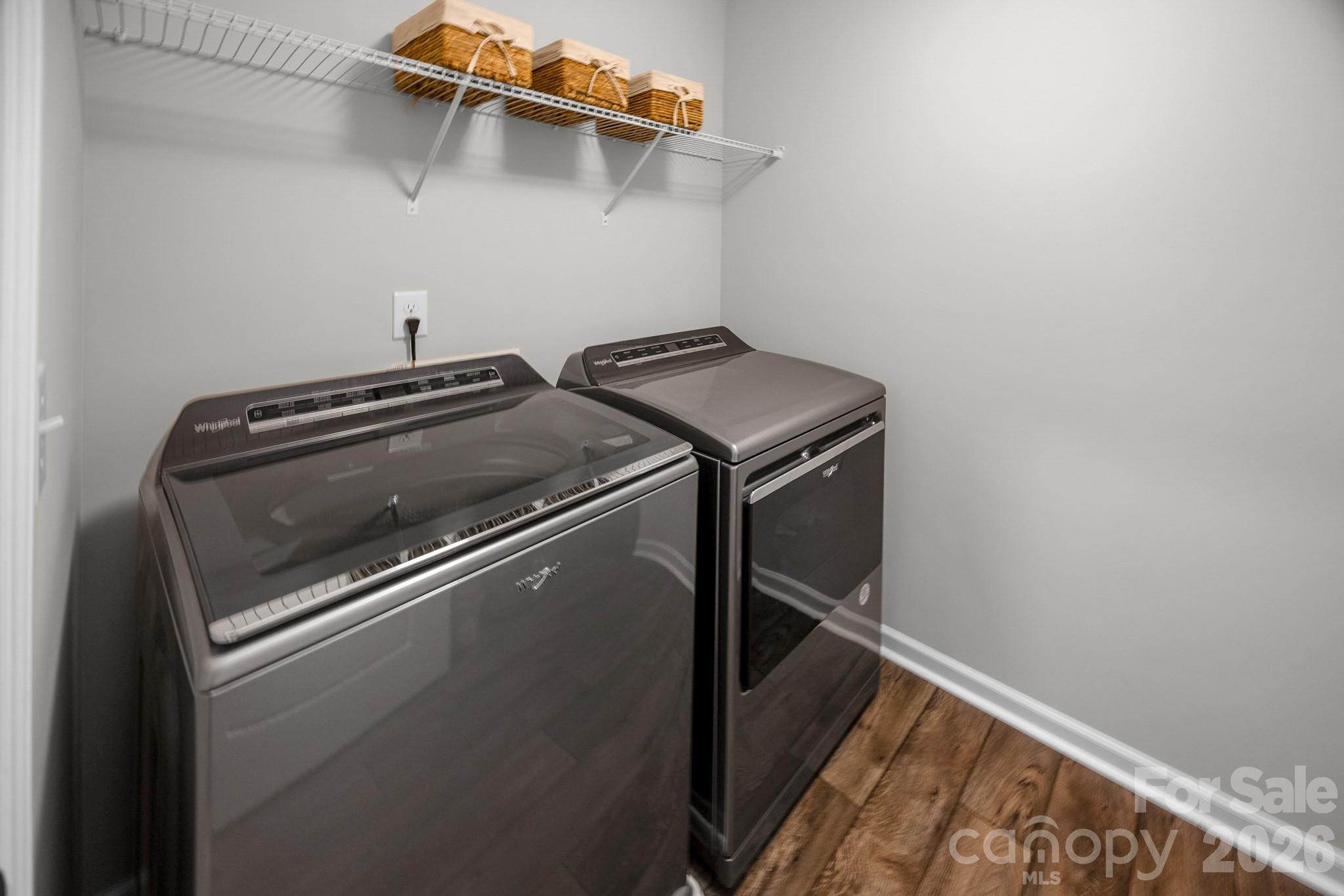 Laundry room with easy access to living room and bedrooms - 5080 Mooreland Oaks Way, Mount Holly