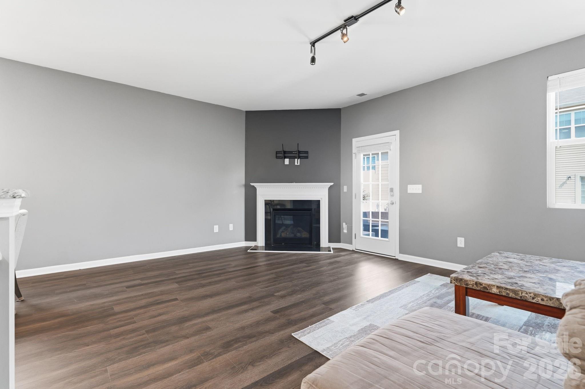 Living Room with Fireplace - 7317 Overmountain Drive, Rock Hill