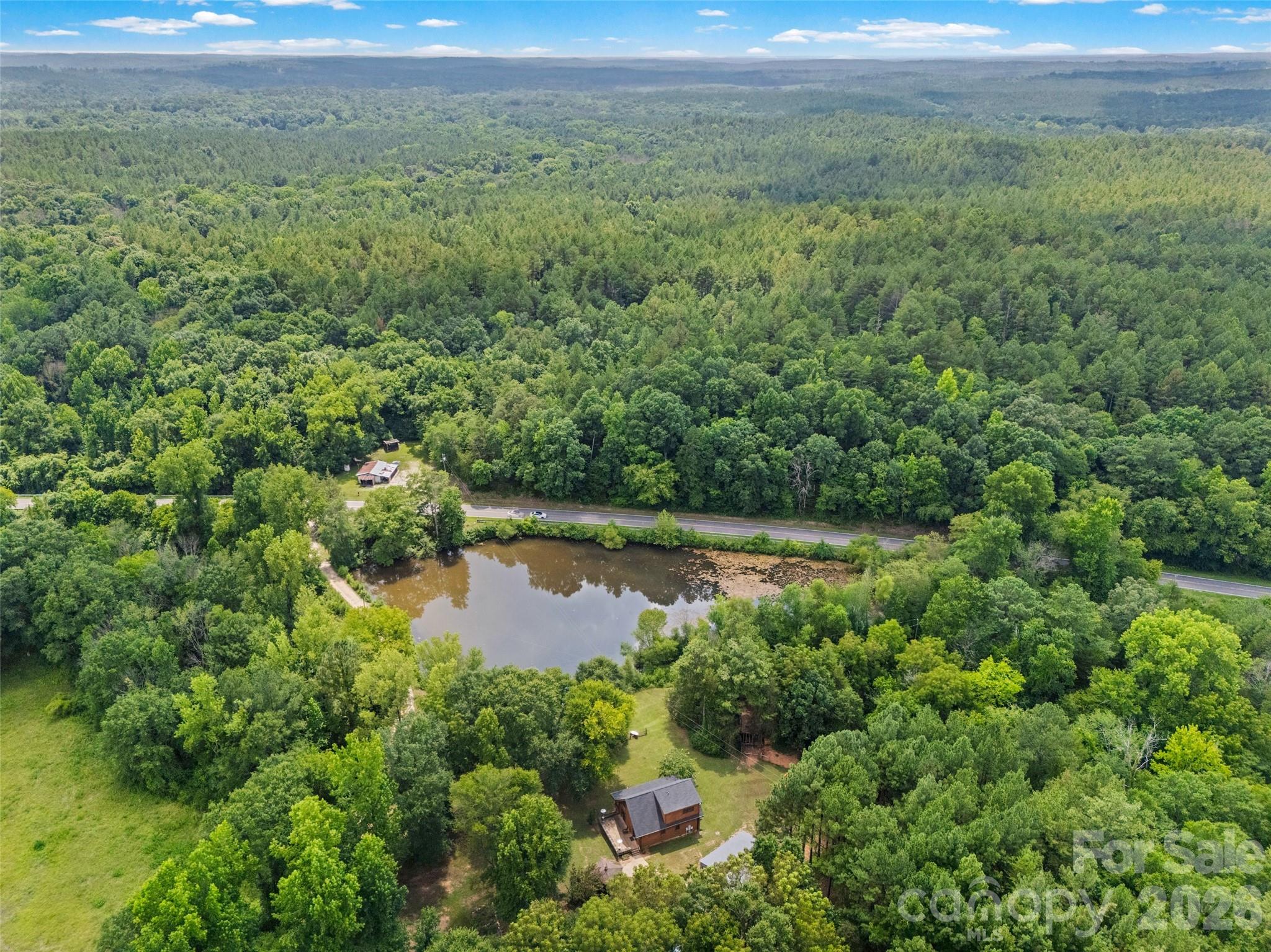 View of house and pond - 3448 Center Road, Chester