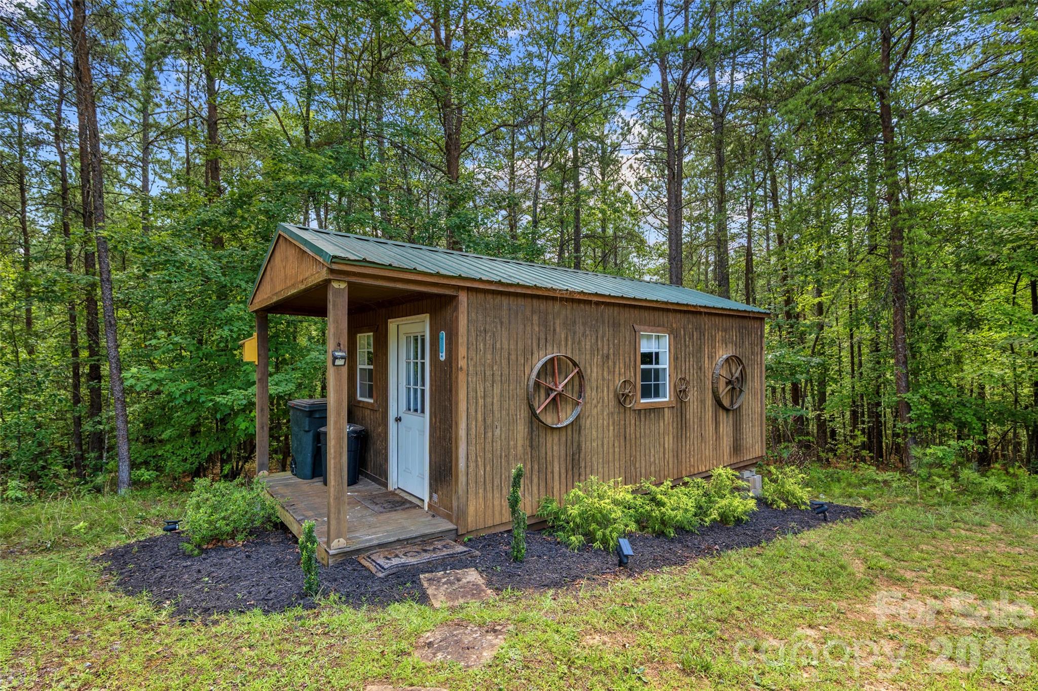 Outdoor shed interior is finished. - 4551 Lake Adger Parkway, Mill Spring
