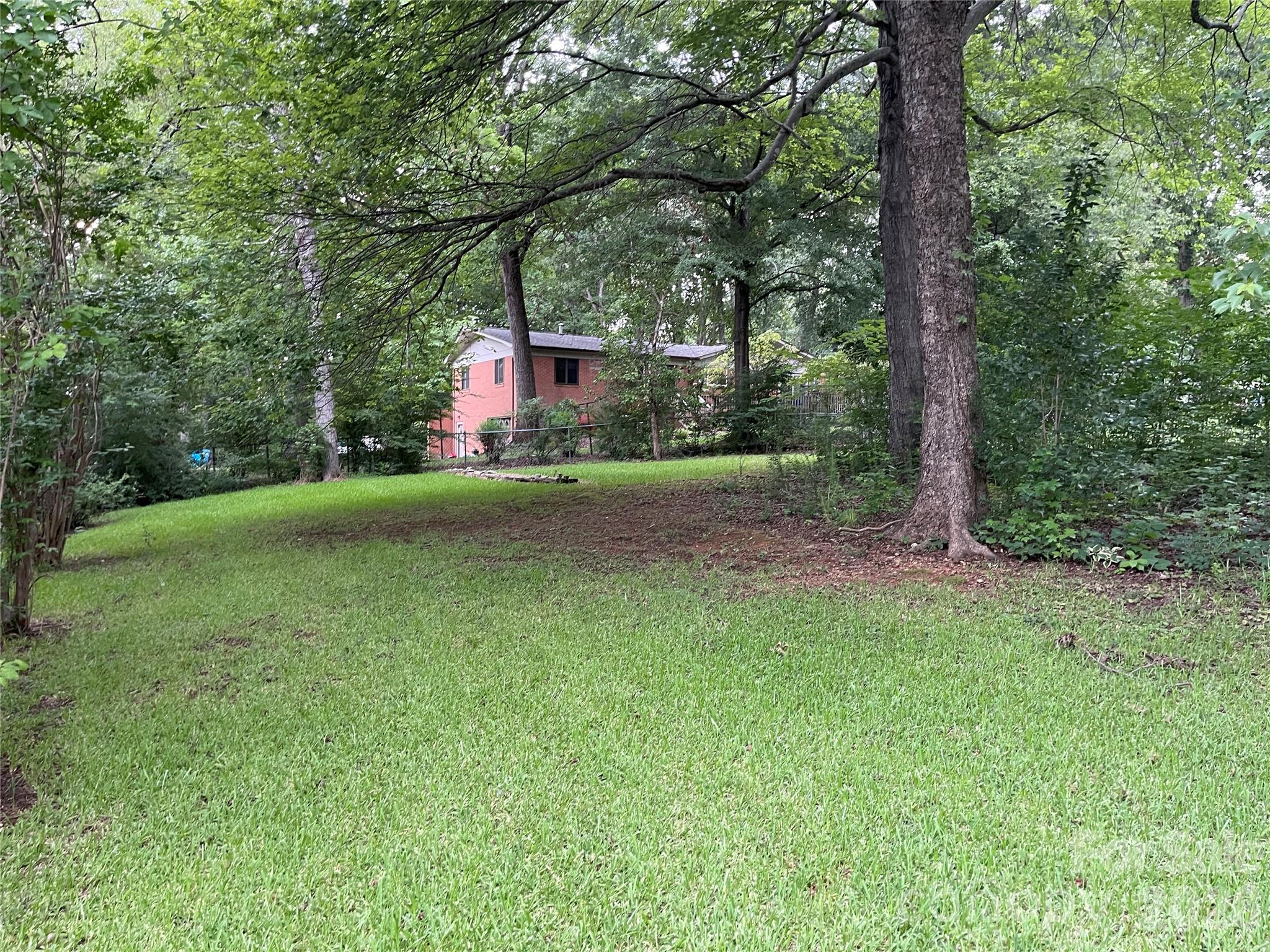Fenced backyard - 3209 Greenwood Park Circle, Albemarle