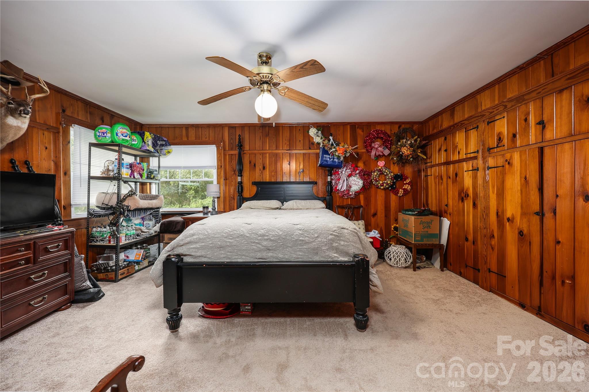 Bedroom with abundance of storage - 271 N Main Street, Denton