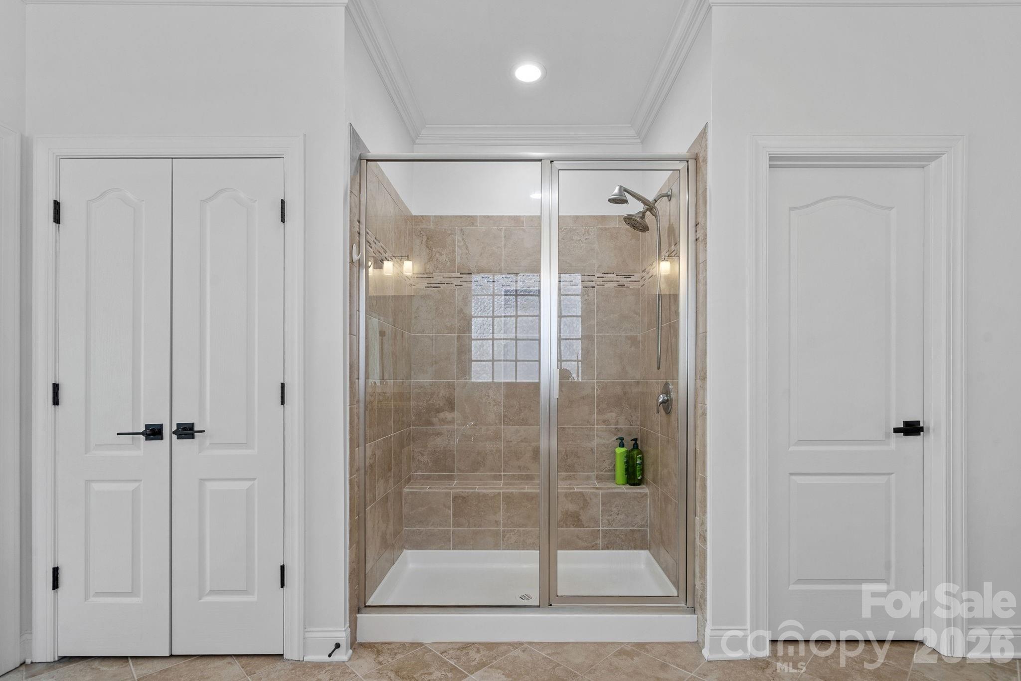 Primary bedroom shower - 13147 Union Square Drive, Huntersville