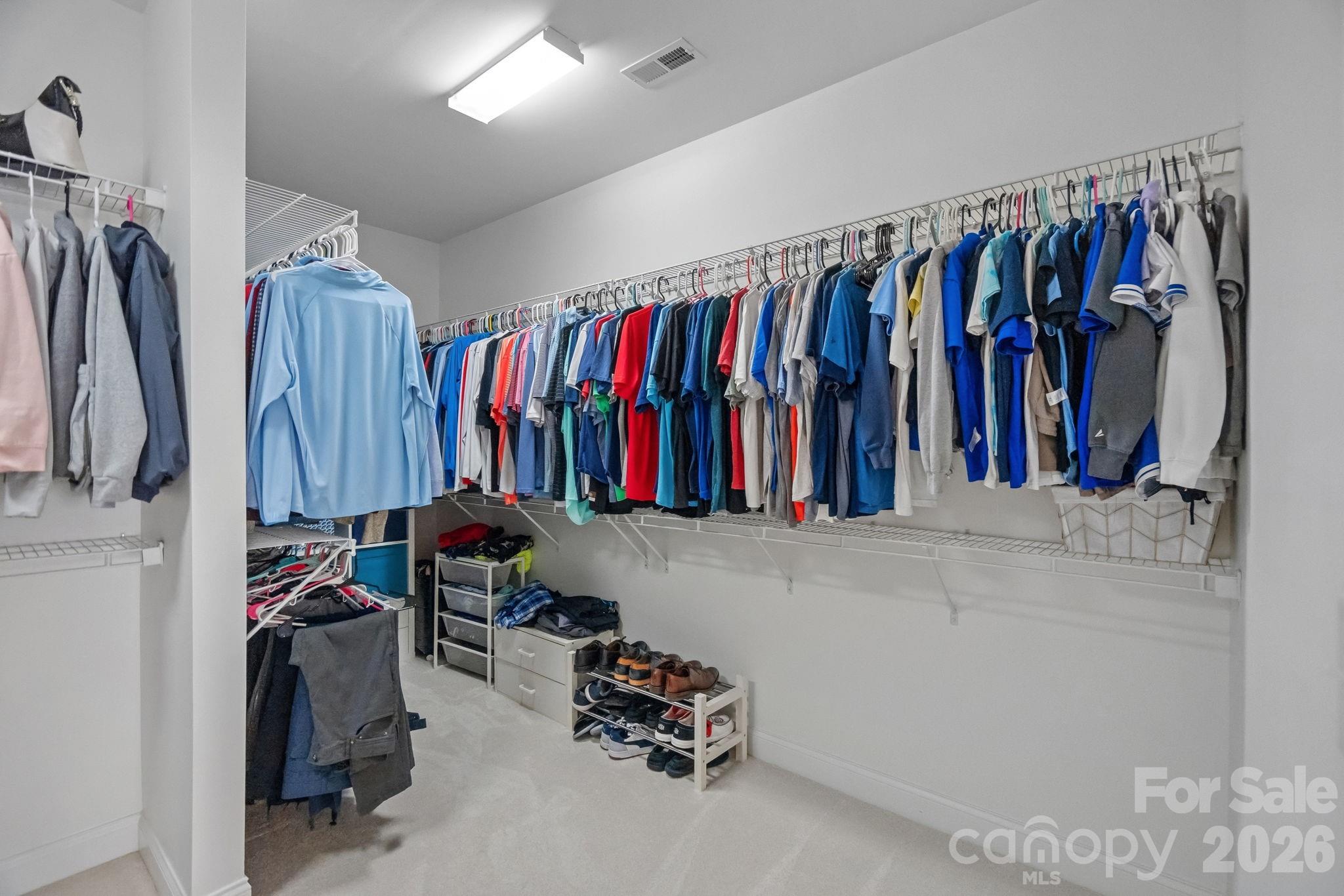 Primary closet - 13147 Union Square Drive, Huntersville