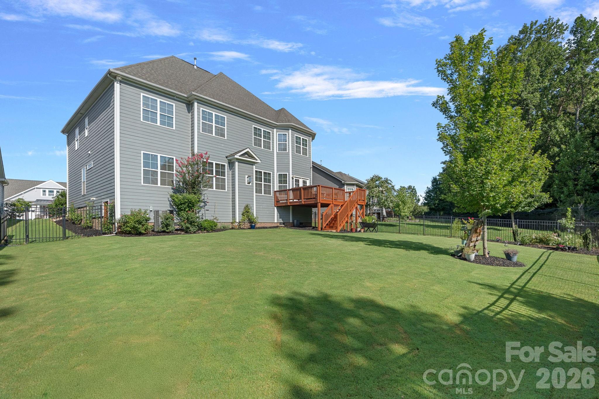 Rear elevation - 13147 Union Square Drive, Huntersville